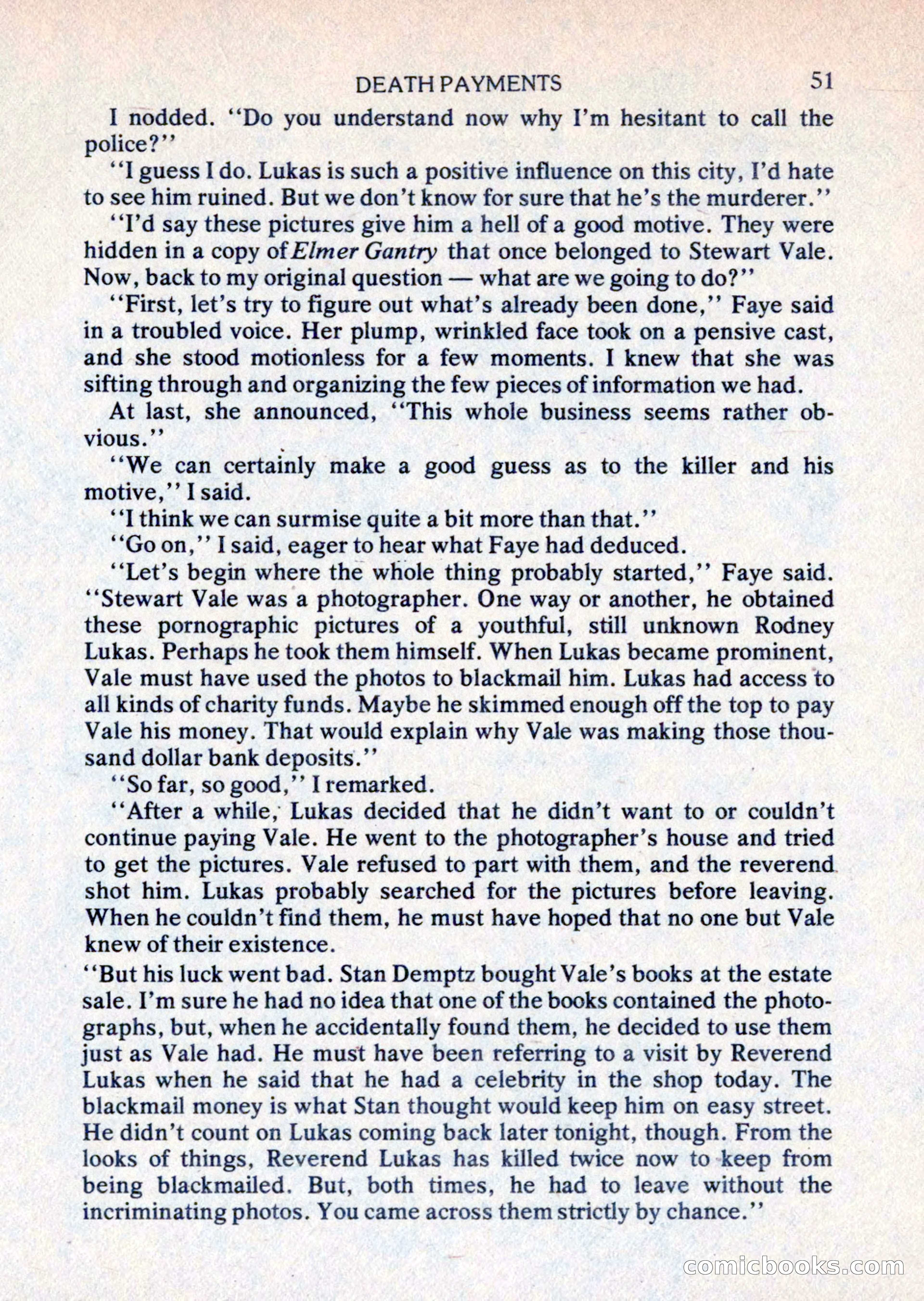 Mike Shayne Mystery Magazine, August 1981 — page 51 of 132
