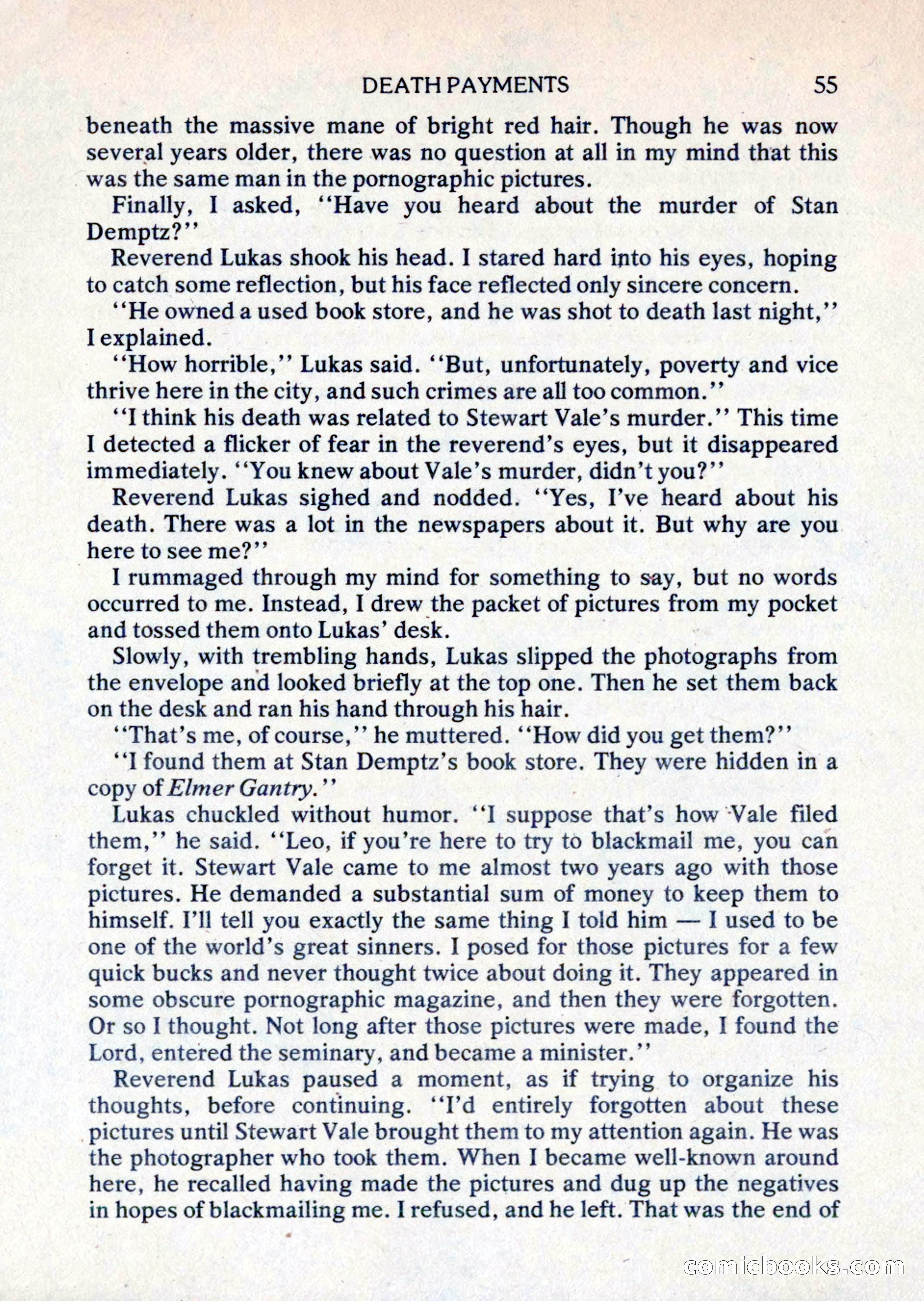 Mike Shayne Mystery Magazine, August 1981 — page 55 of 132
