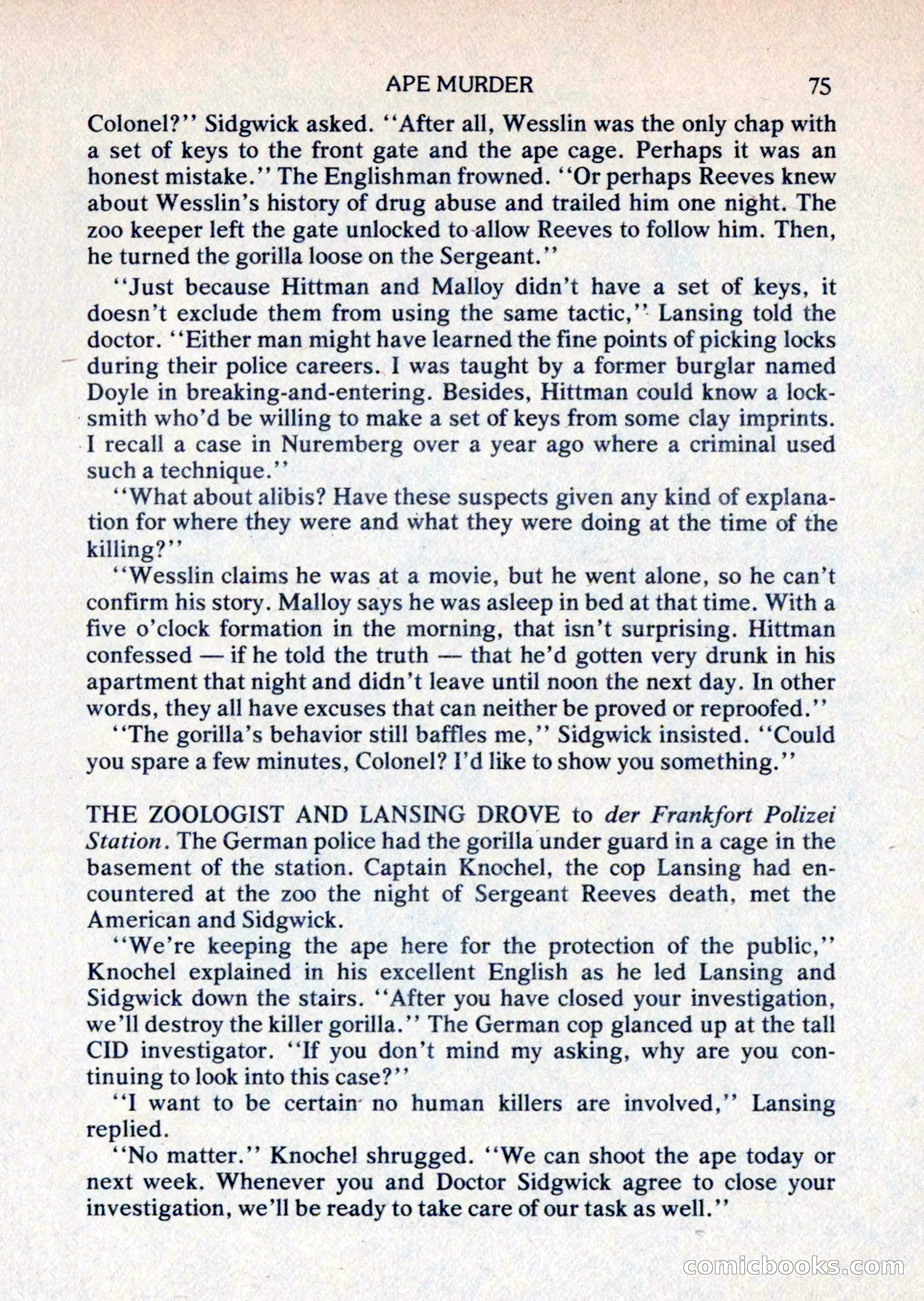 Mike Shayne Mystery Magazine, August 1981 — page 75 of 132