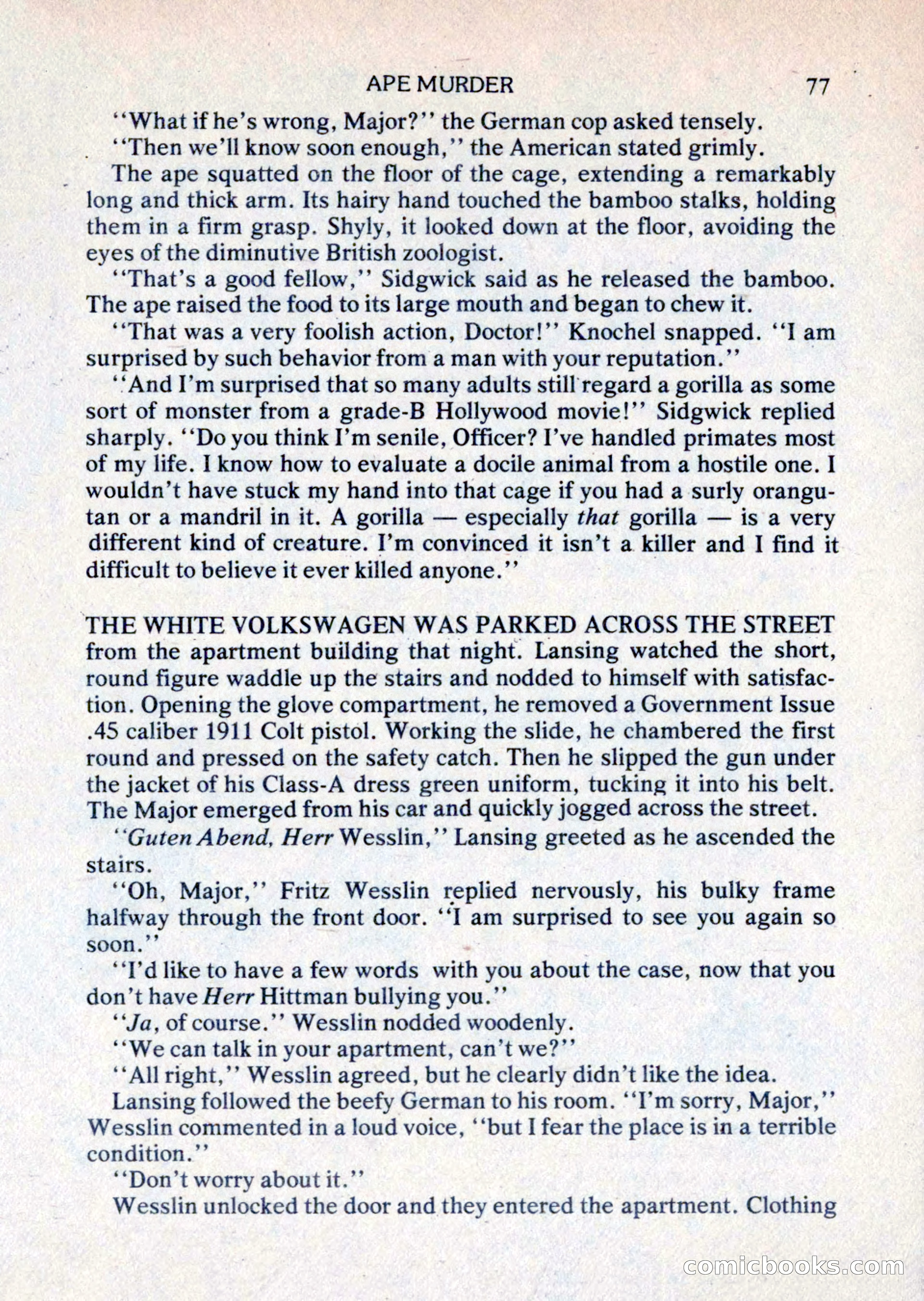 Mike Shayne Mystery Magazine, August 1981 — page 77 of 132