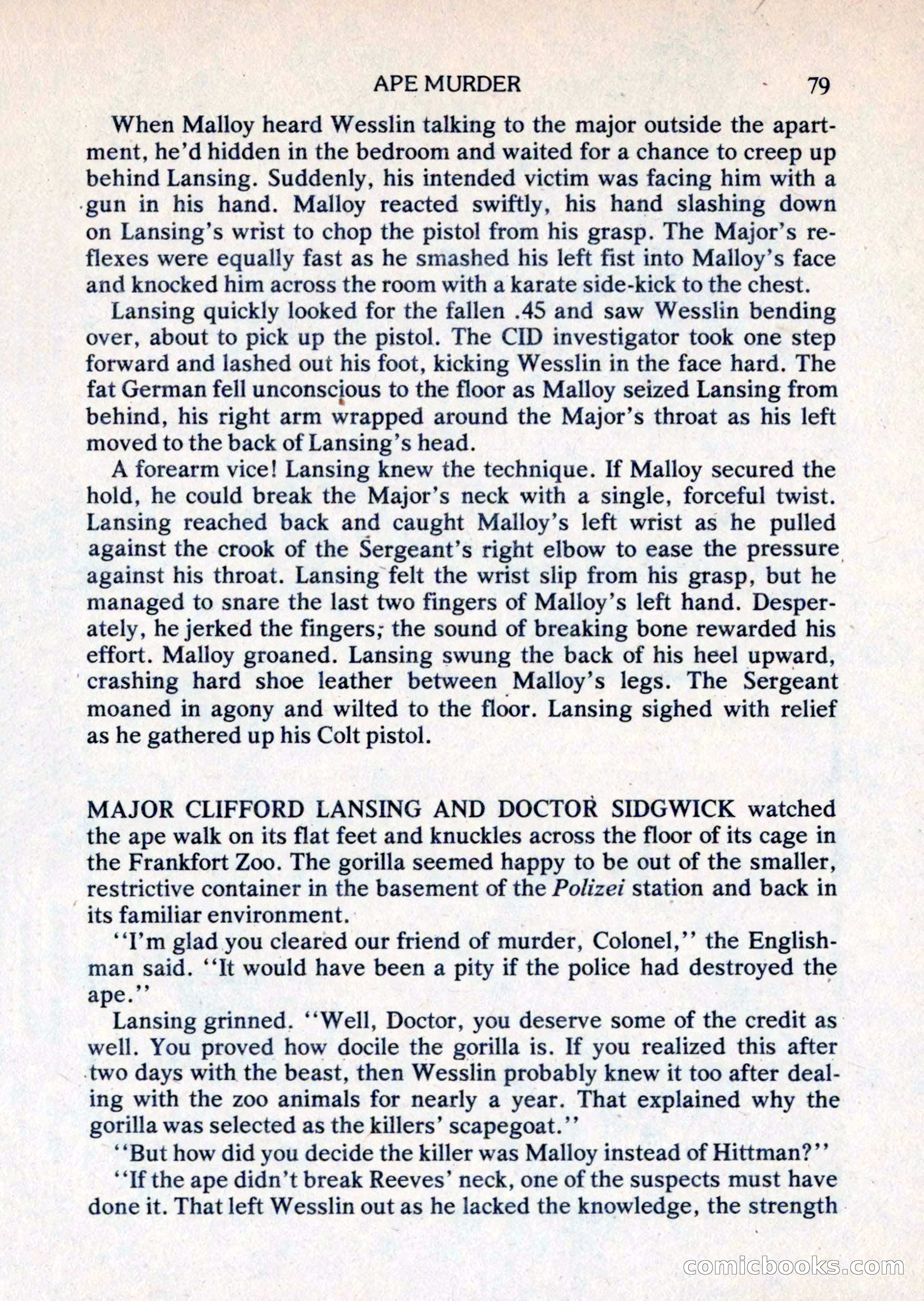 Mike Shayne Mystery Magazine, August 1981 — page 79 of 132