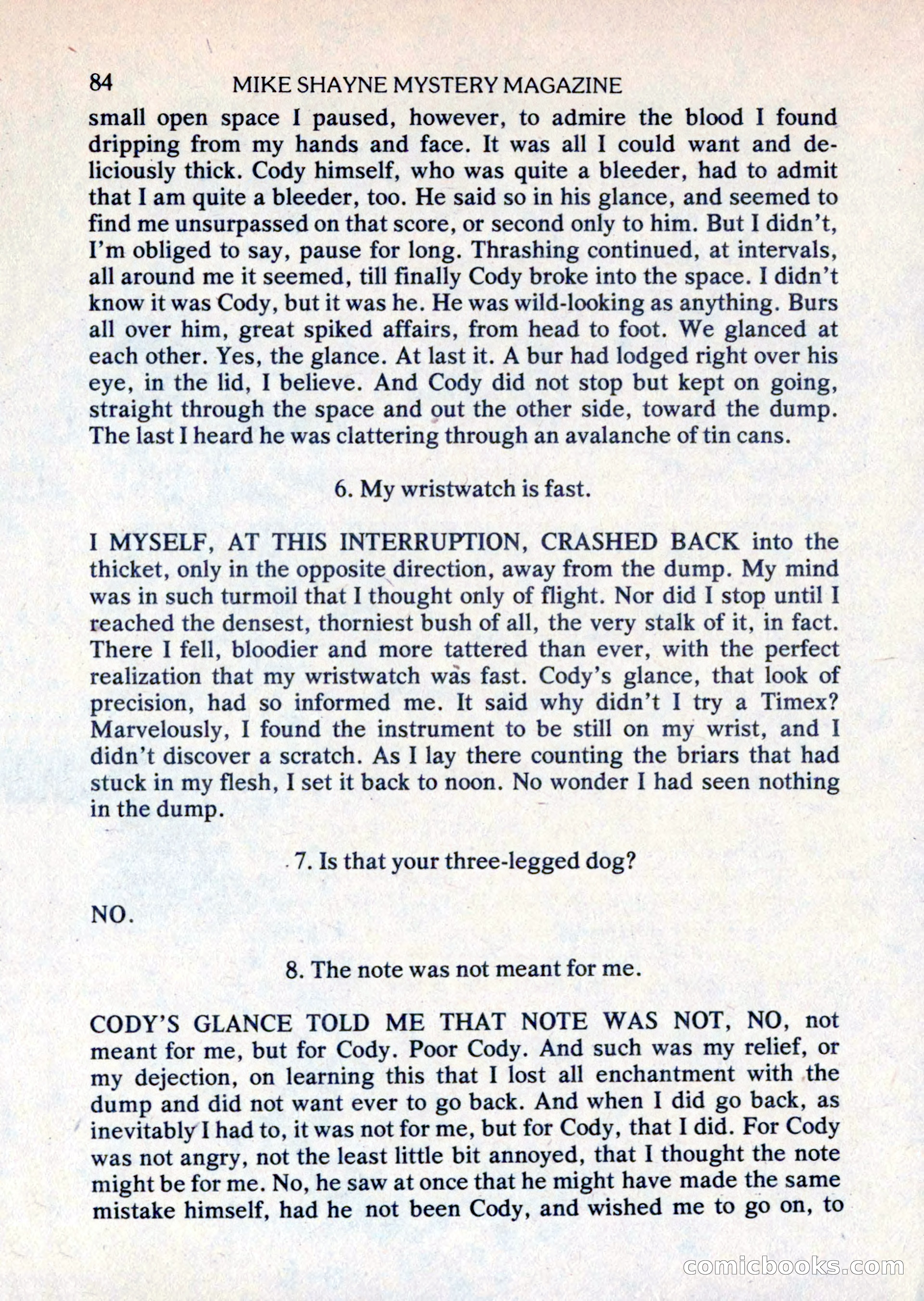 Mike Shayne Mystery Magazine, August 1981 — page 84 of 132