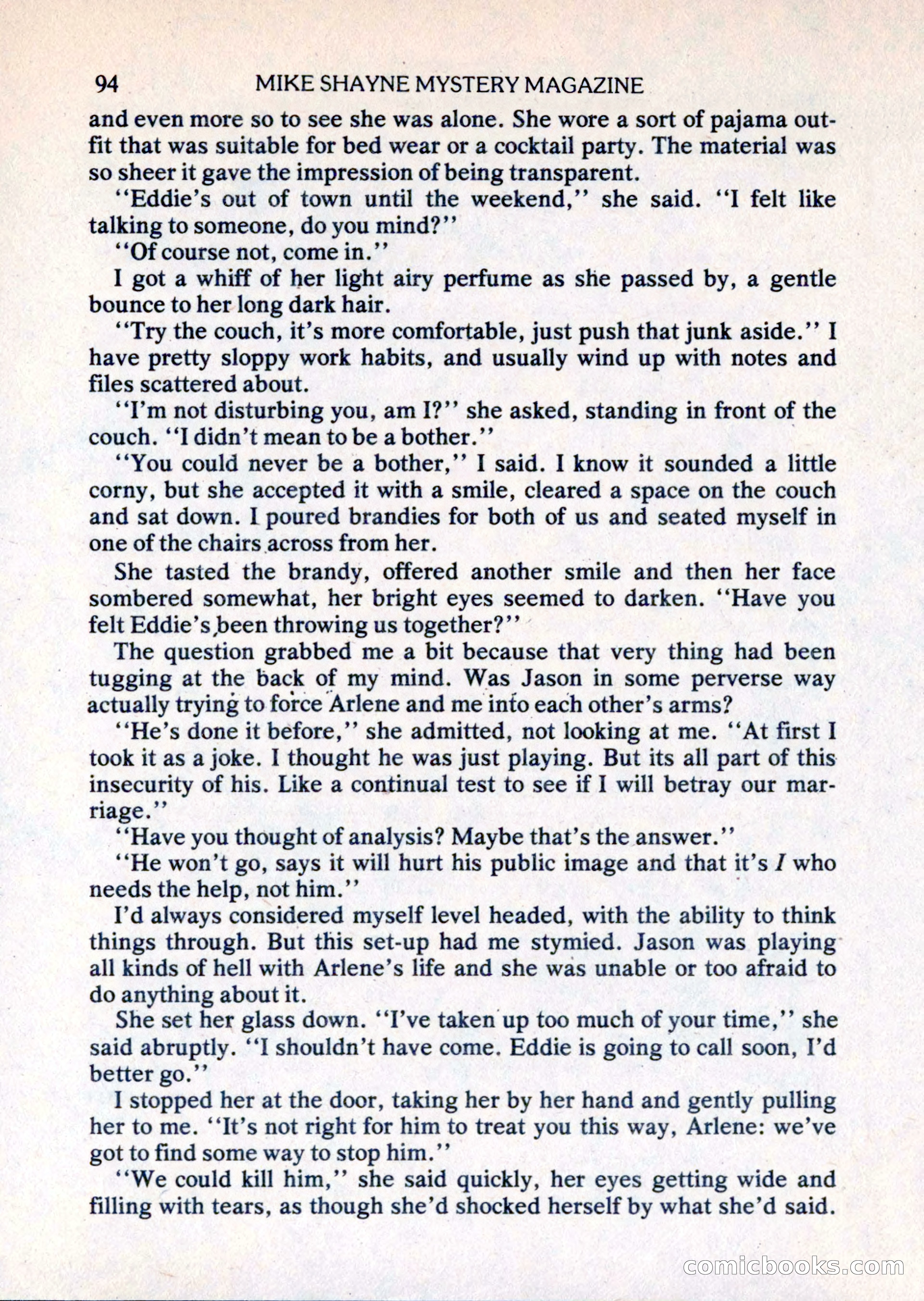Mike Shayne Mystery Magazine, August 1981 — page 94 of 132
