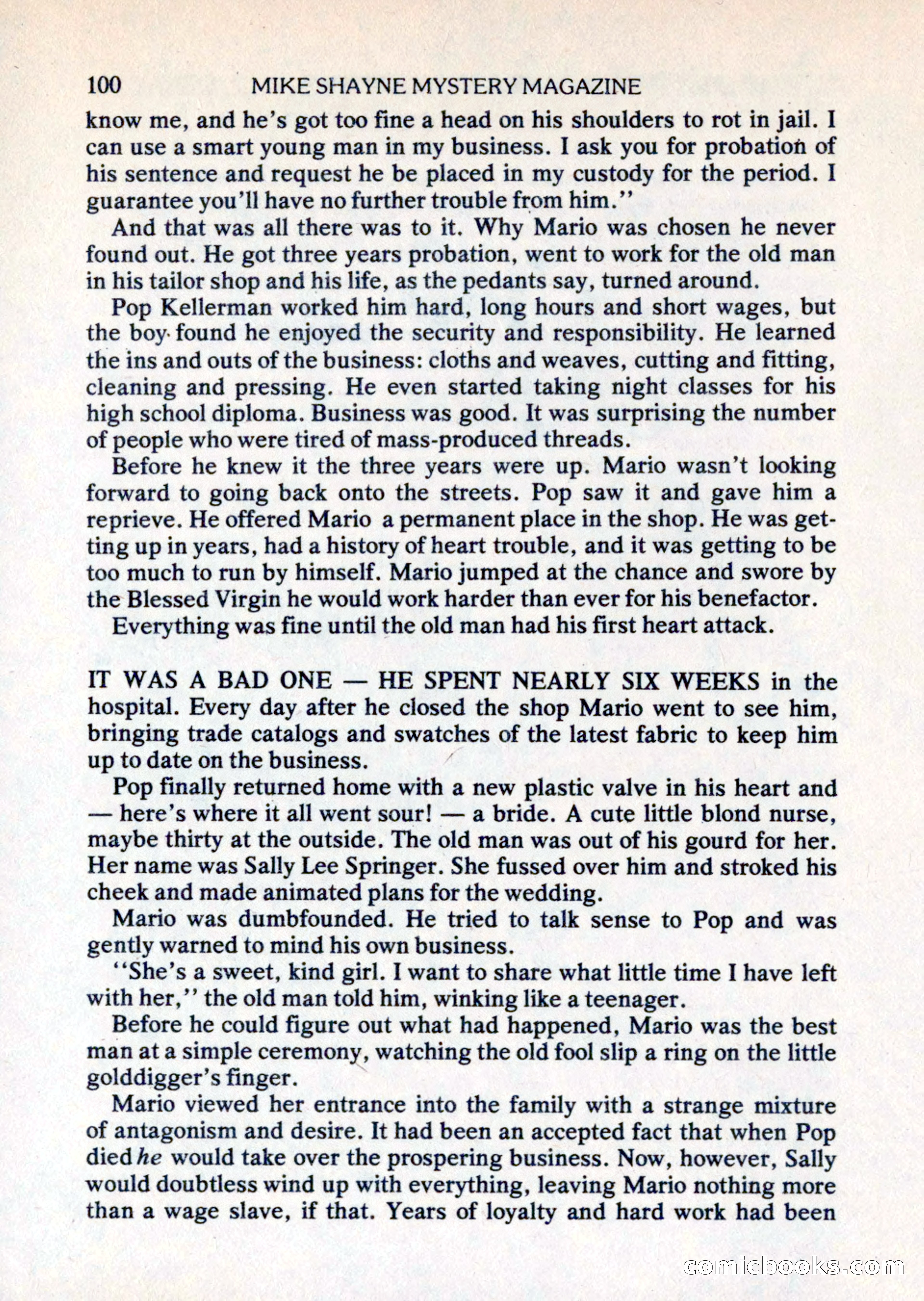 Mike Shayne Mystery Magazine, August 1981 — page 100 of 132