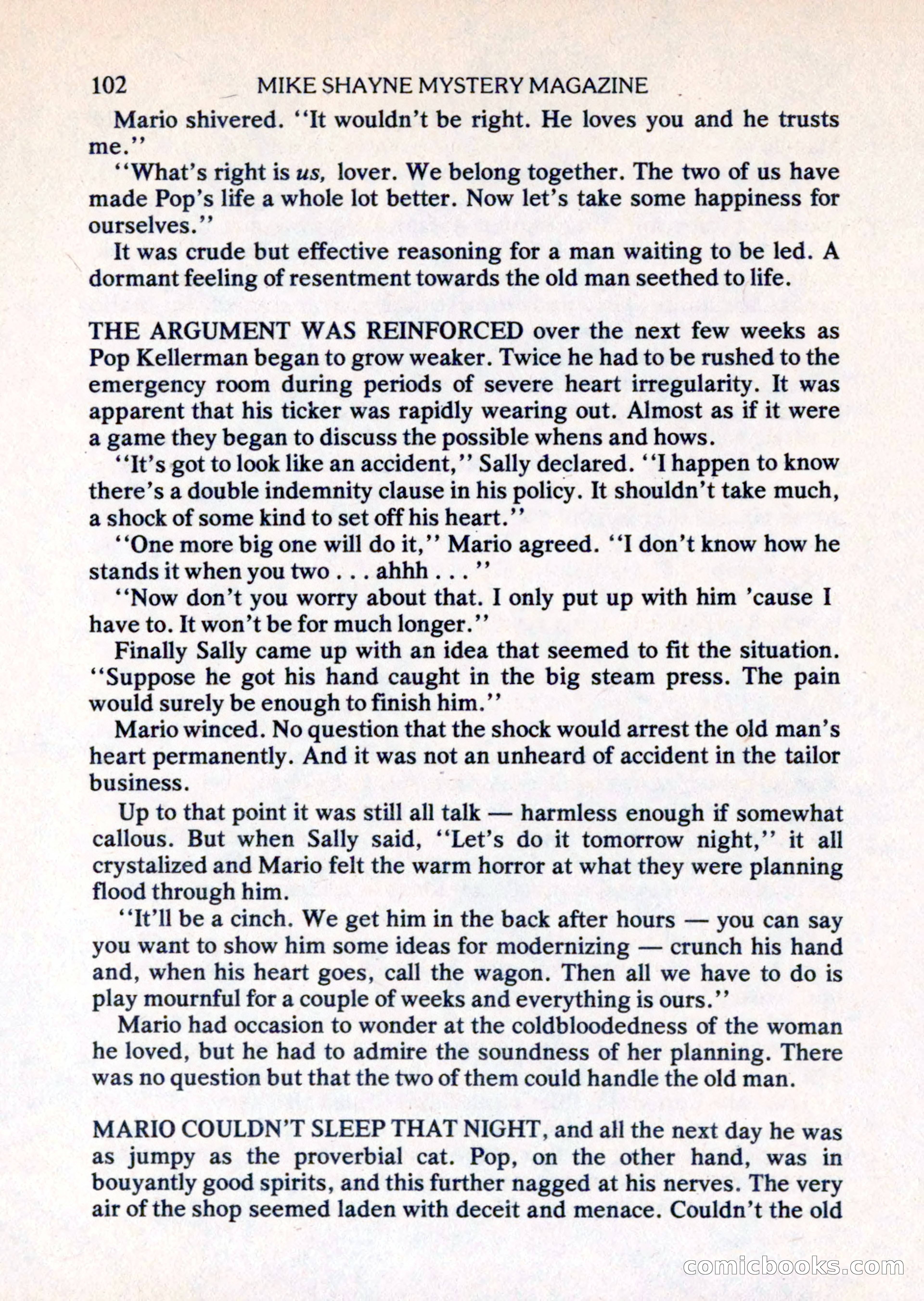 Mike Shayne Mystery Magazine, August 1981 — page 102 of 132