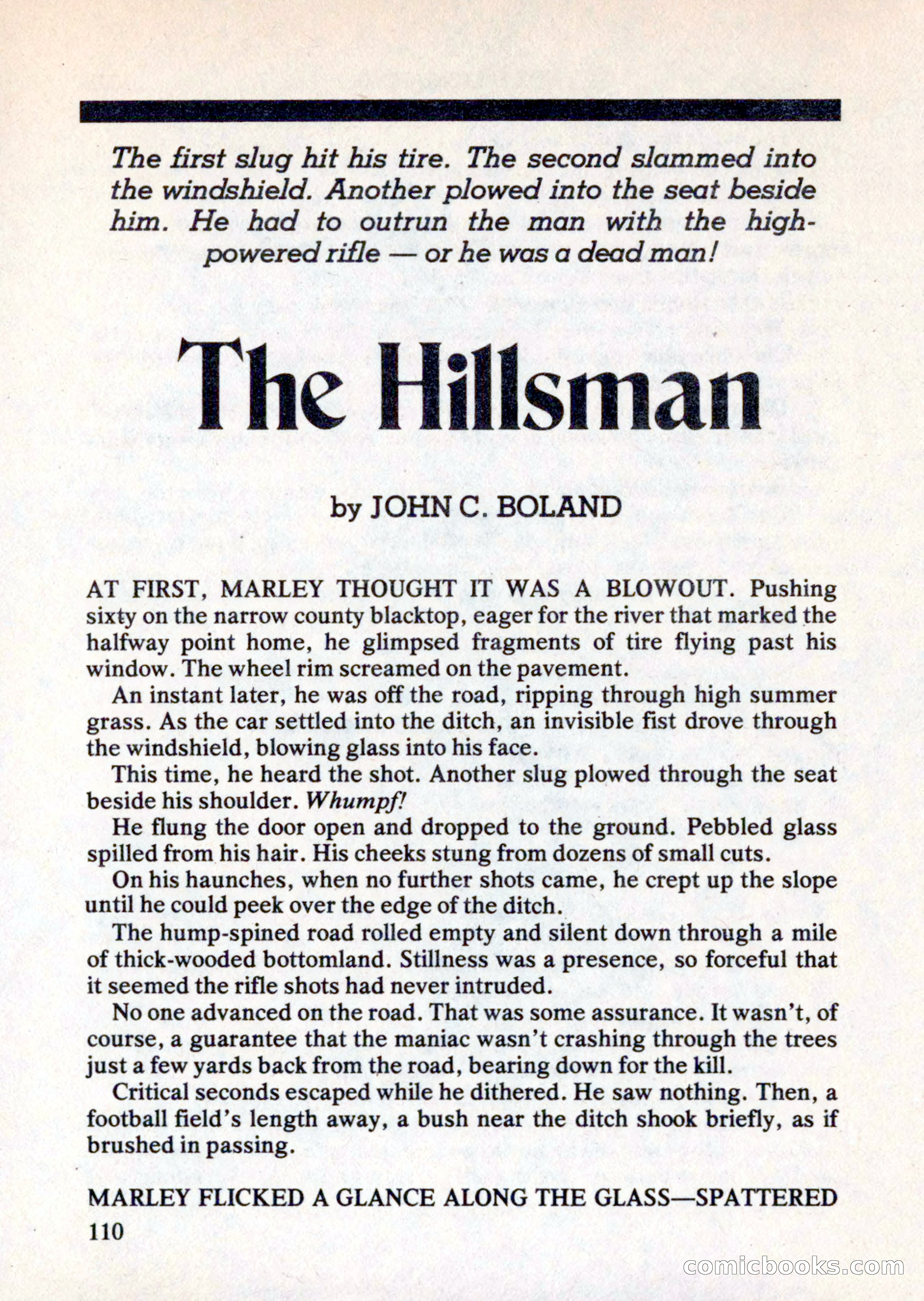 Mike Shayne Mystery Magazine, August 1981 — page 110 of 132