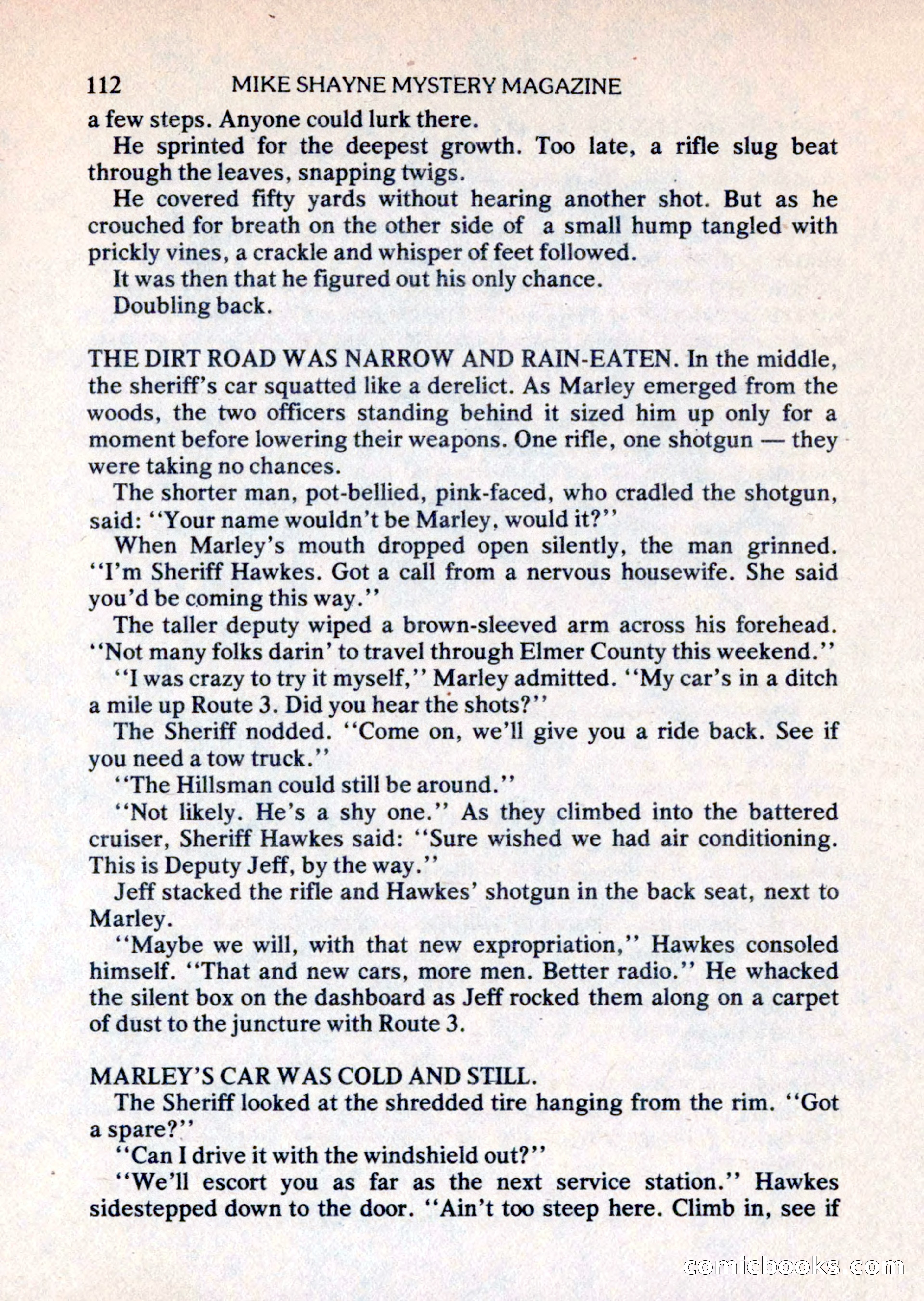 Mike Shayne Mystery Magazine, August 1981 — page 112 of 132