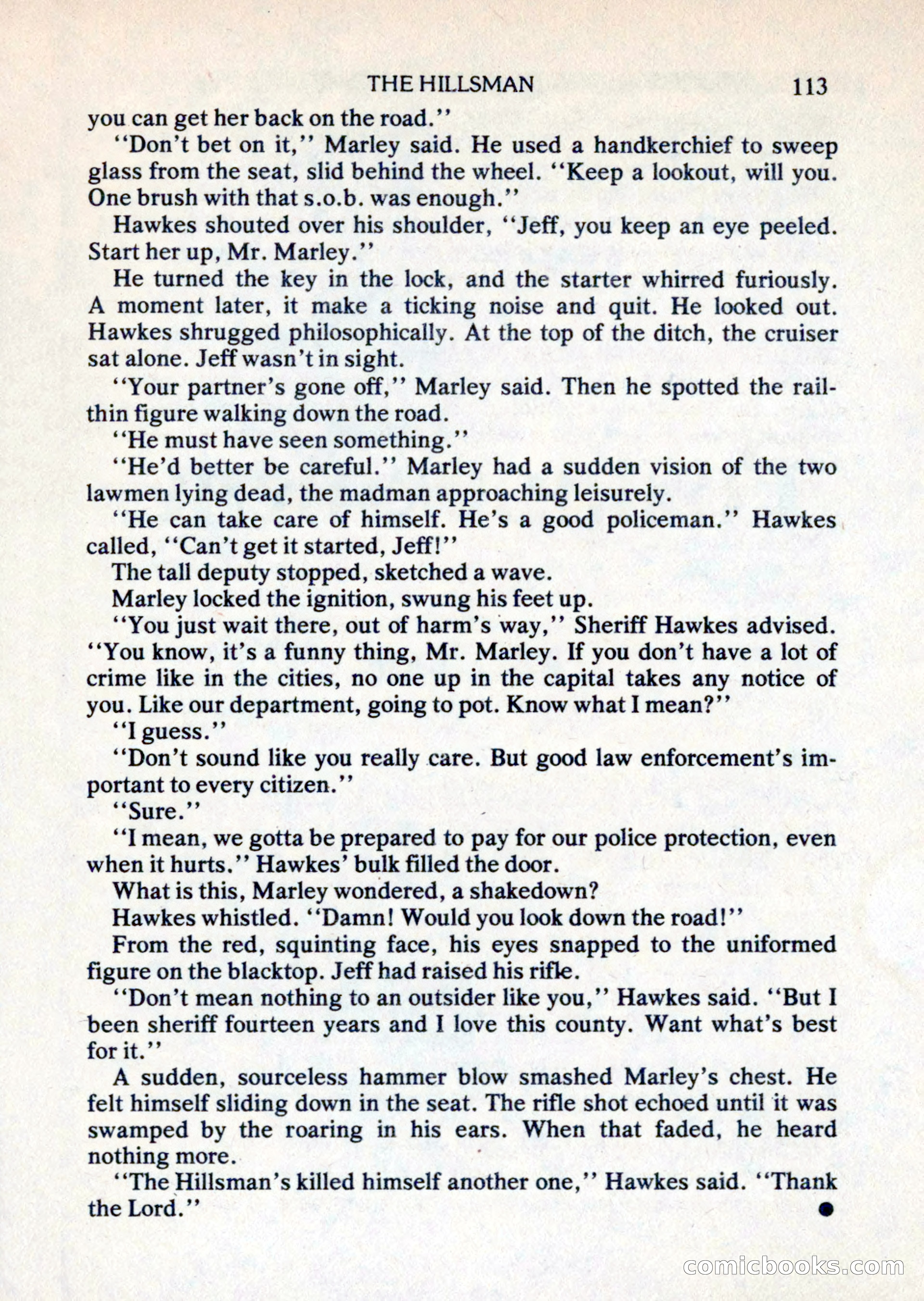 Mike Shayne Mystery Magazine, August 1981 — page 113 of 132