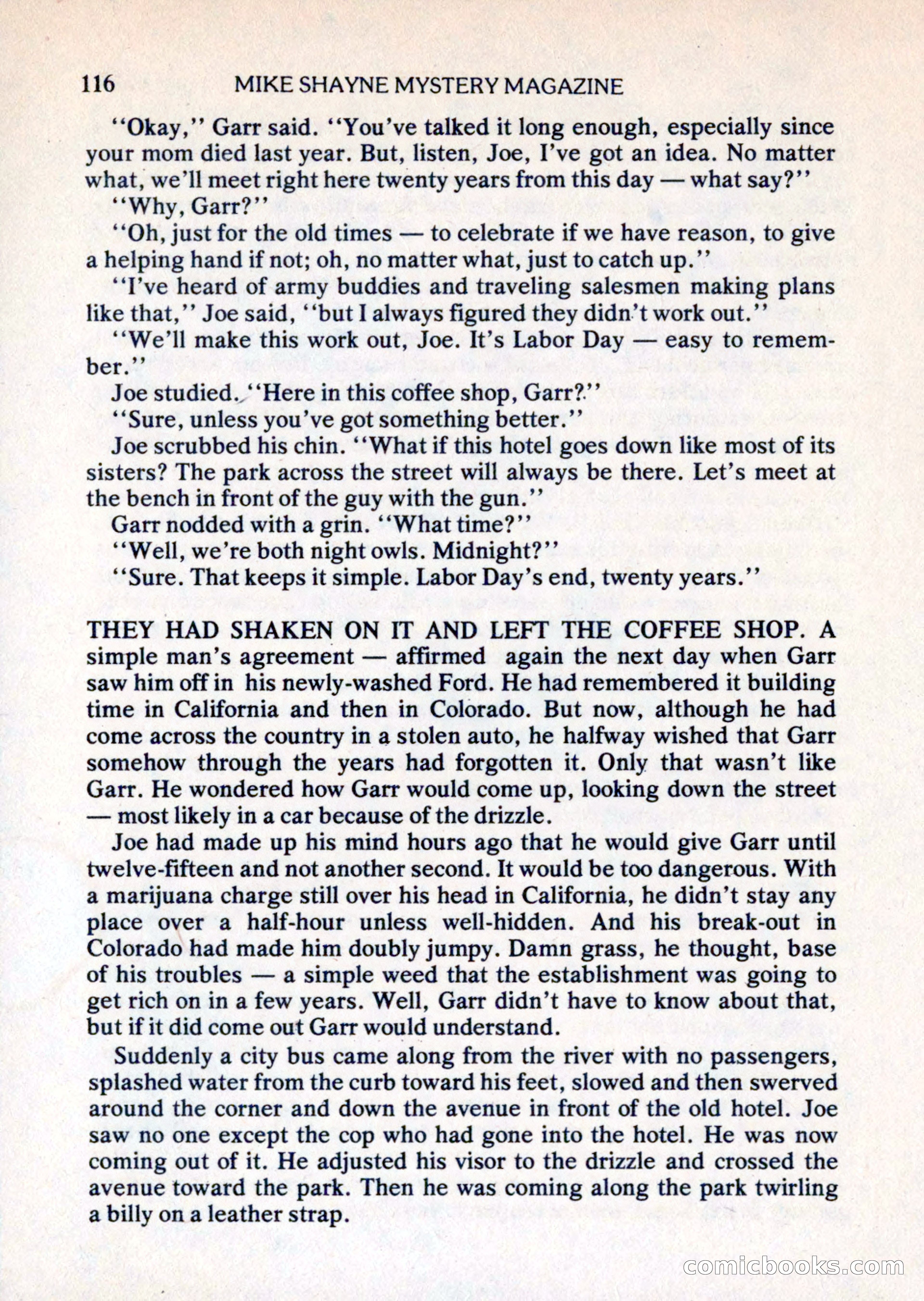 Mike Shayne Mystery Magazine, August 1981 — page 116 of 132