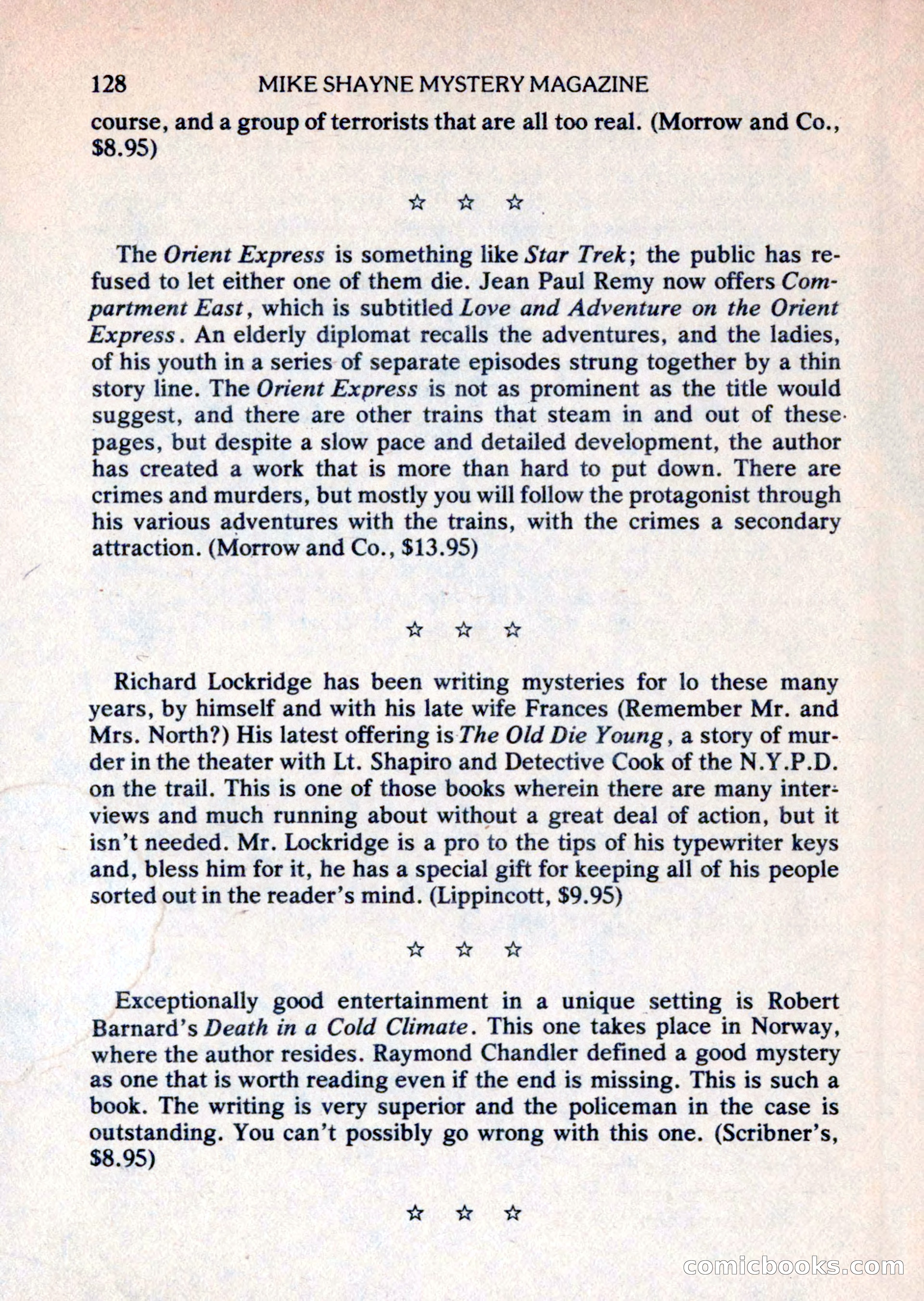 Mike Shayne Mystery Magazine, August 1981 — page 128 of 132