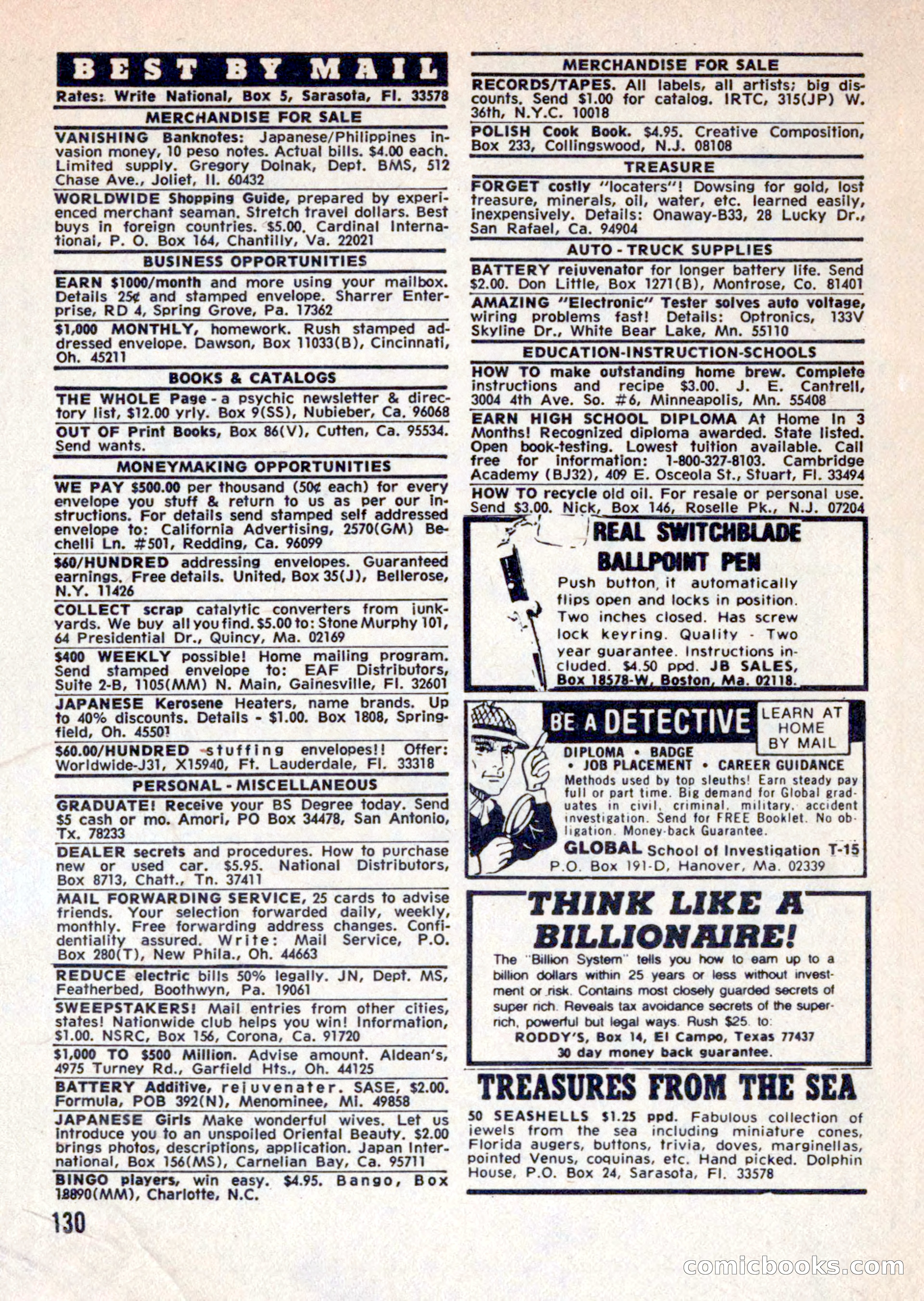 Mike Shayne Mystery Magazine, August 1981 — page 130 of 132