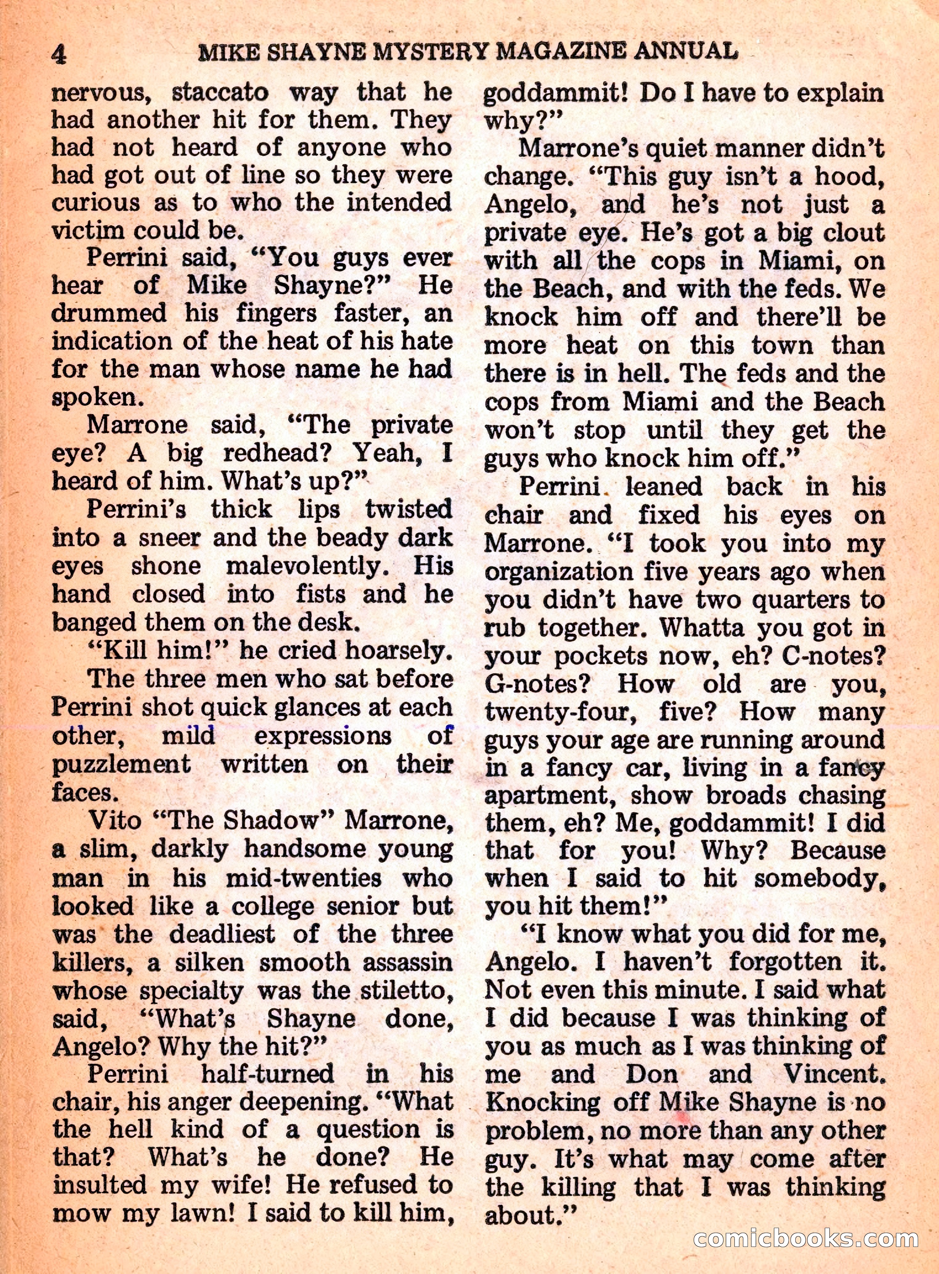 Mike Shayne Mystery Magazine Annual — page 6 of 196