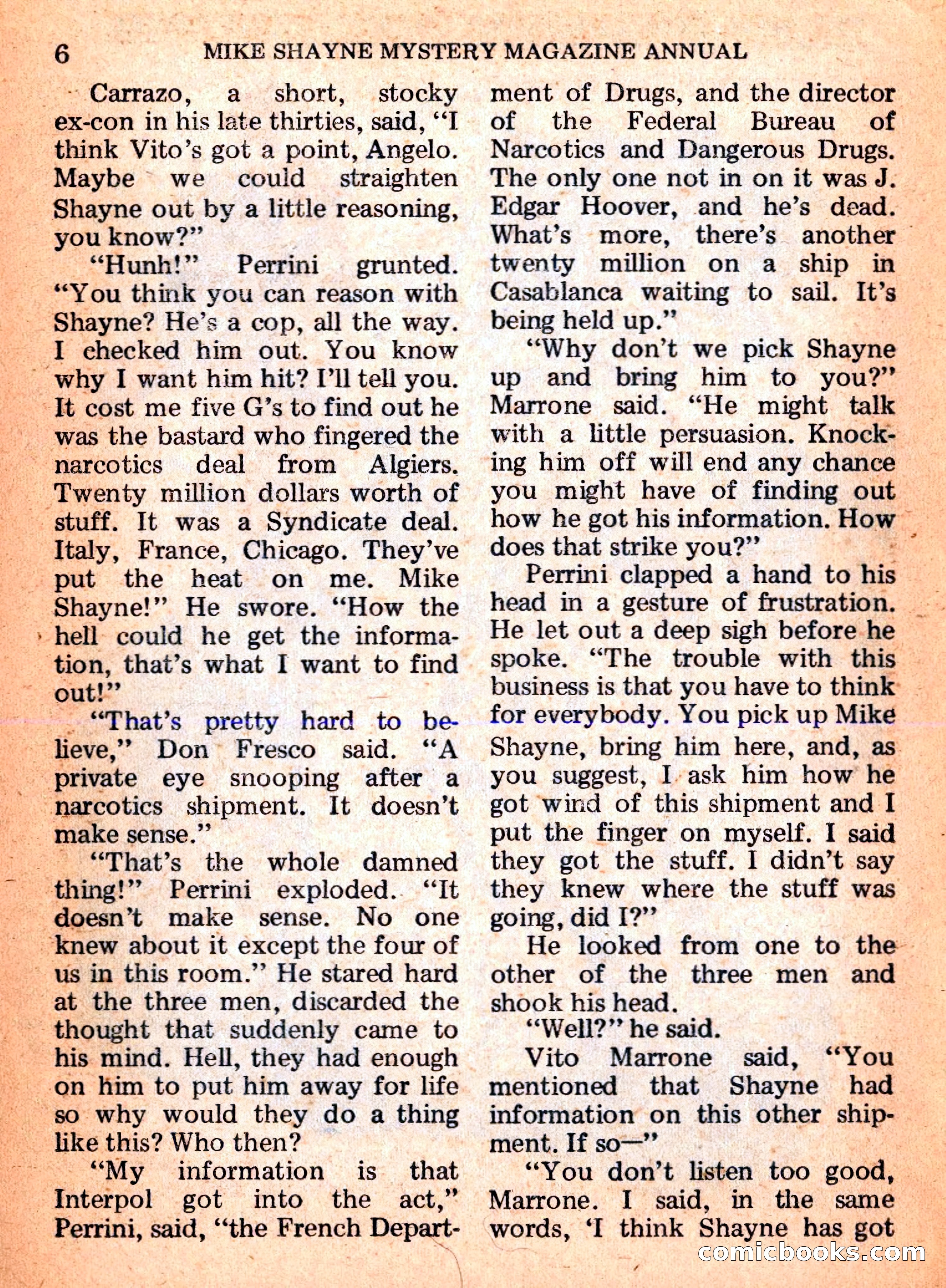 Mike Shayne Mystery Magazine Annual — page 8 of 196