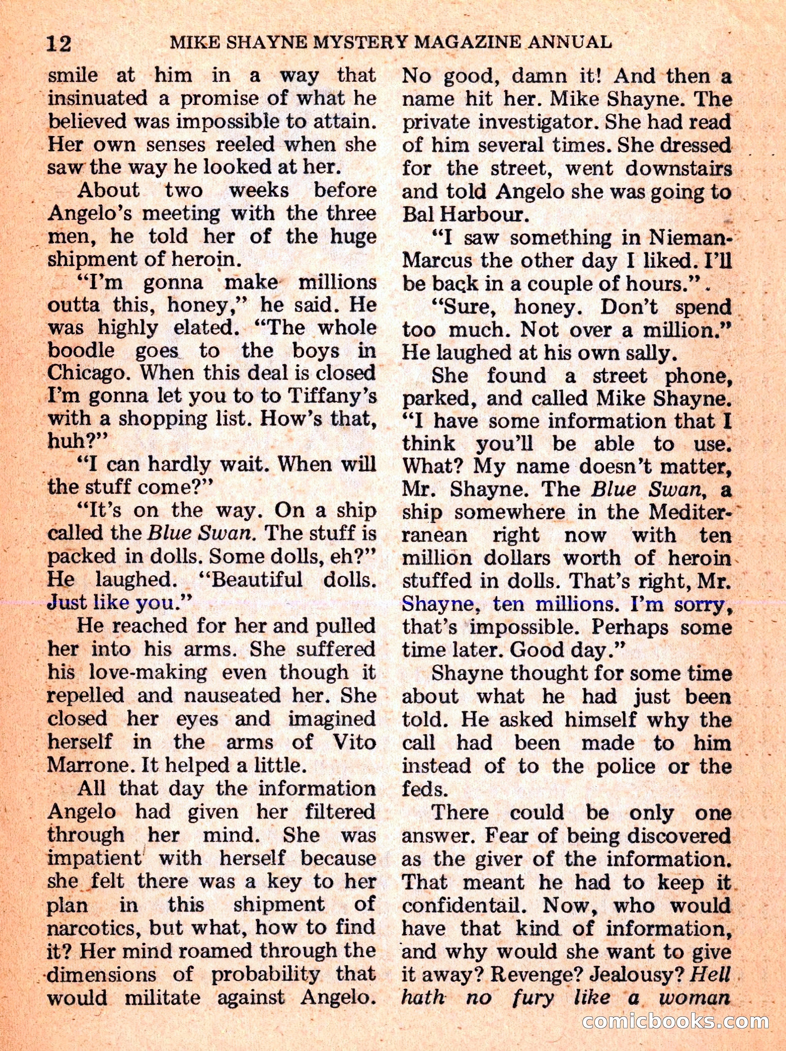 Mike Shayne Mystery Magazine Annual — page 14 of 196