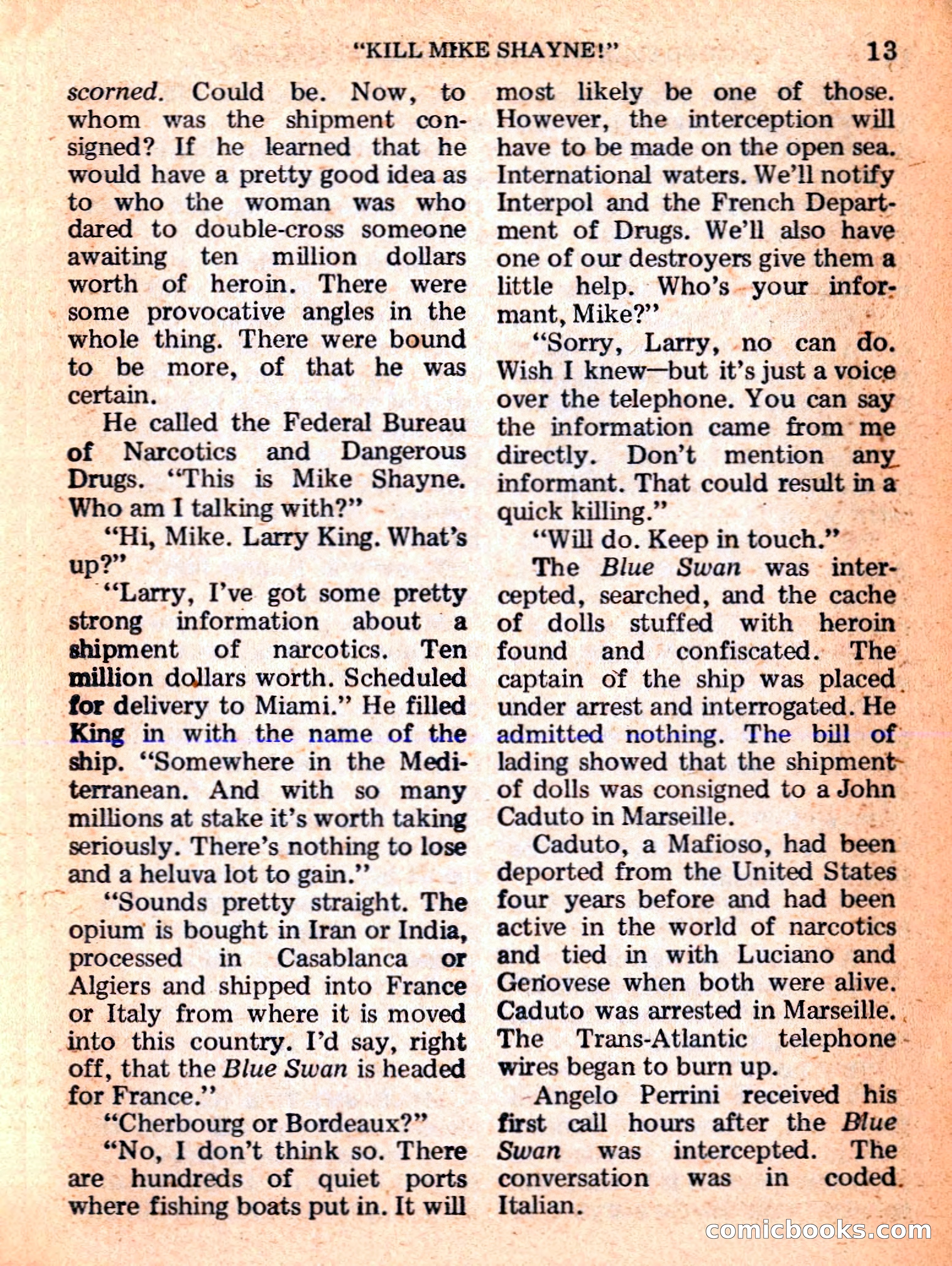 Mike Shayne Mystery Magazine Annual — page 15 of 196