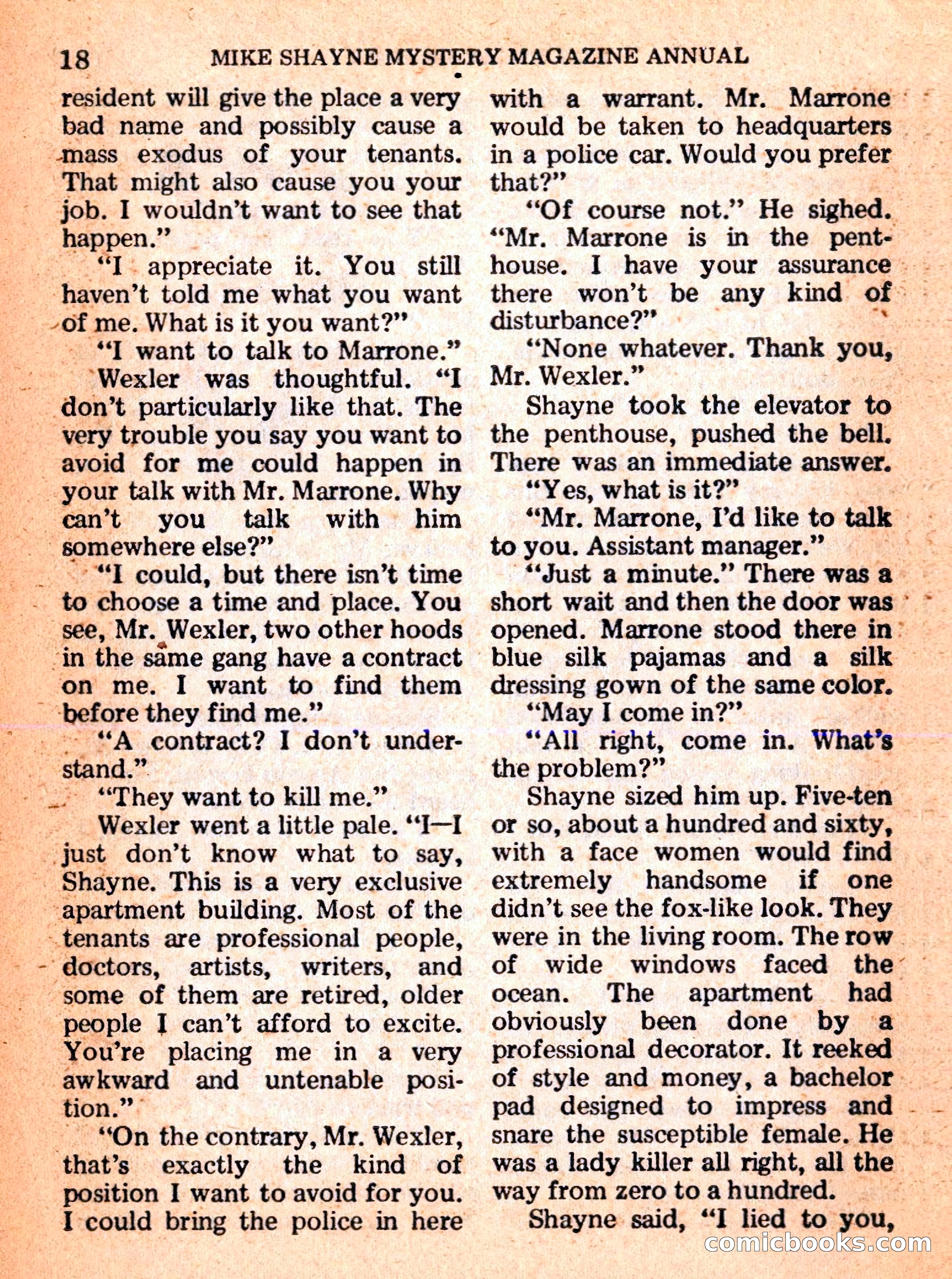 Mike Shayne Mystery Magazine Annual — page 20 of 196