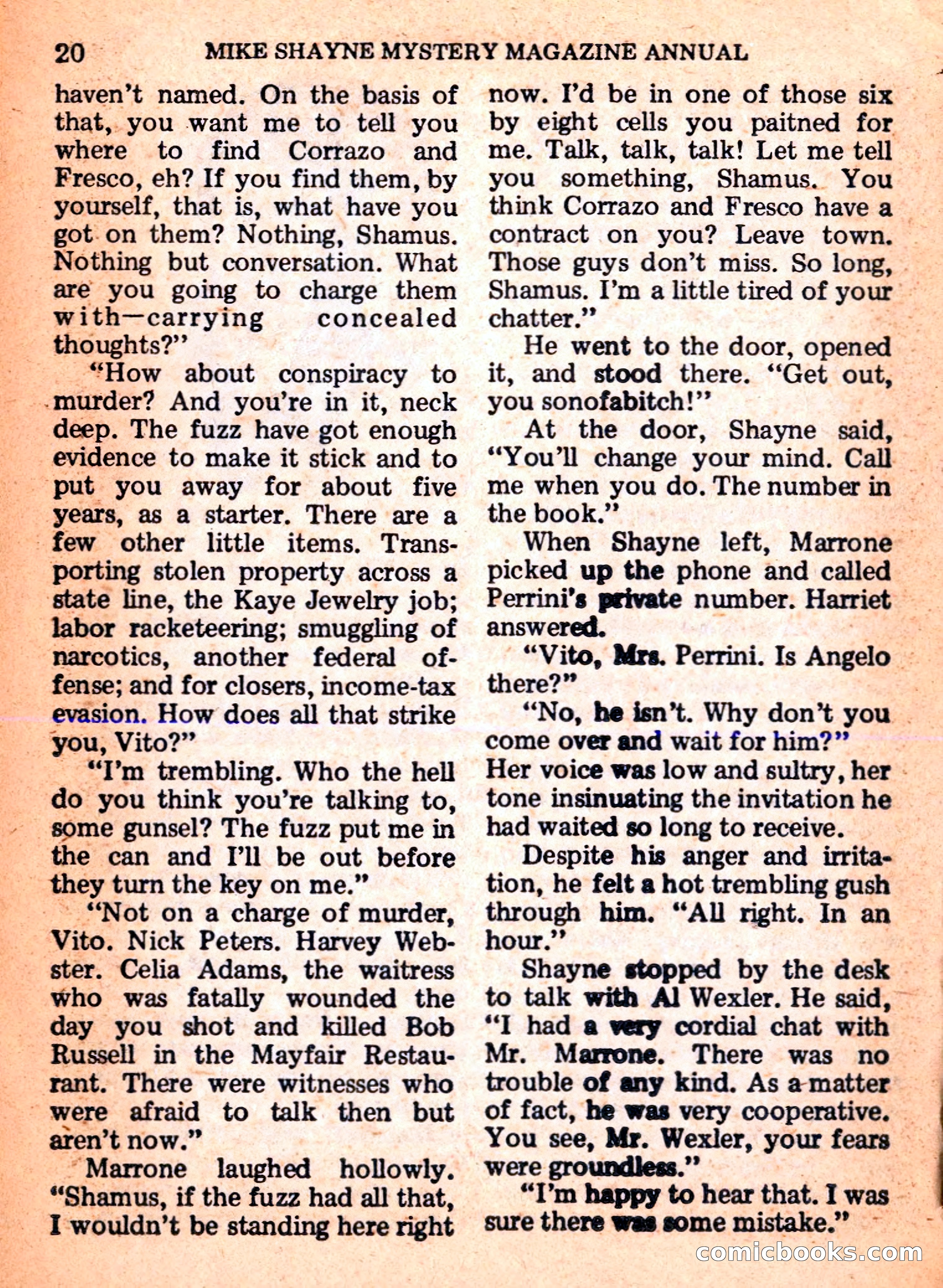 Mike Shayne Mystery Magazine Annual — page 22 of 196