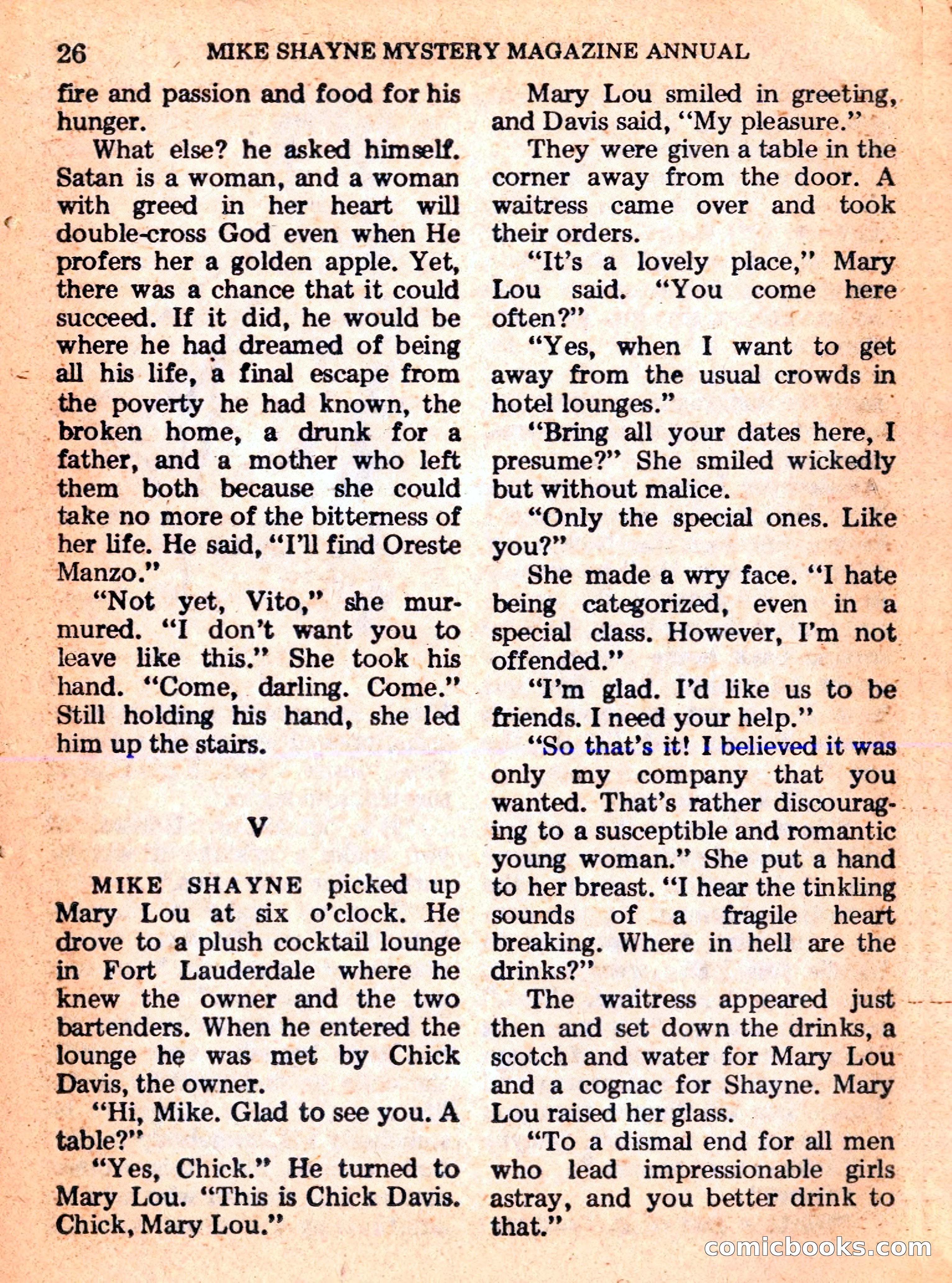 Mike Shayne Mystery Magazine Annual — page 28 of 196