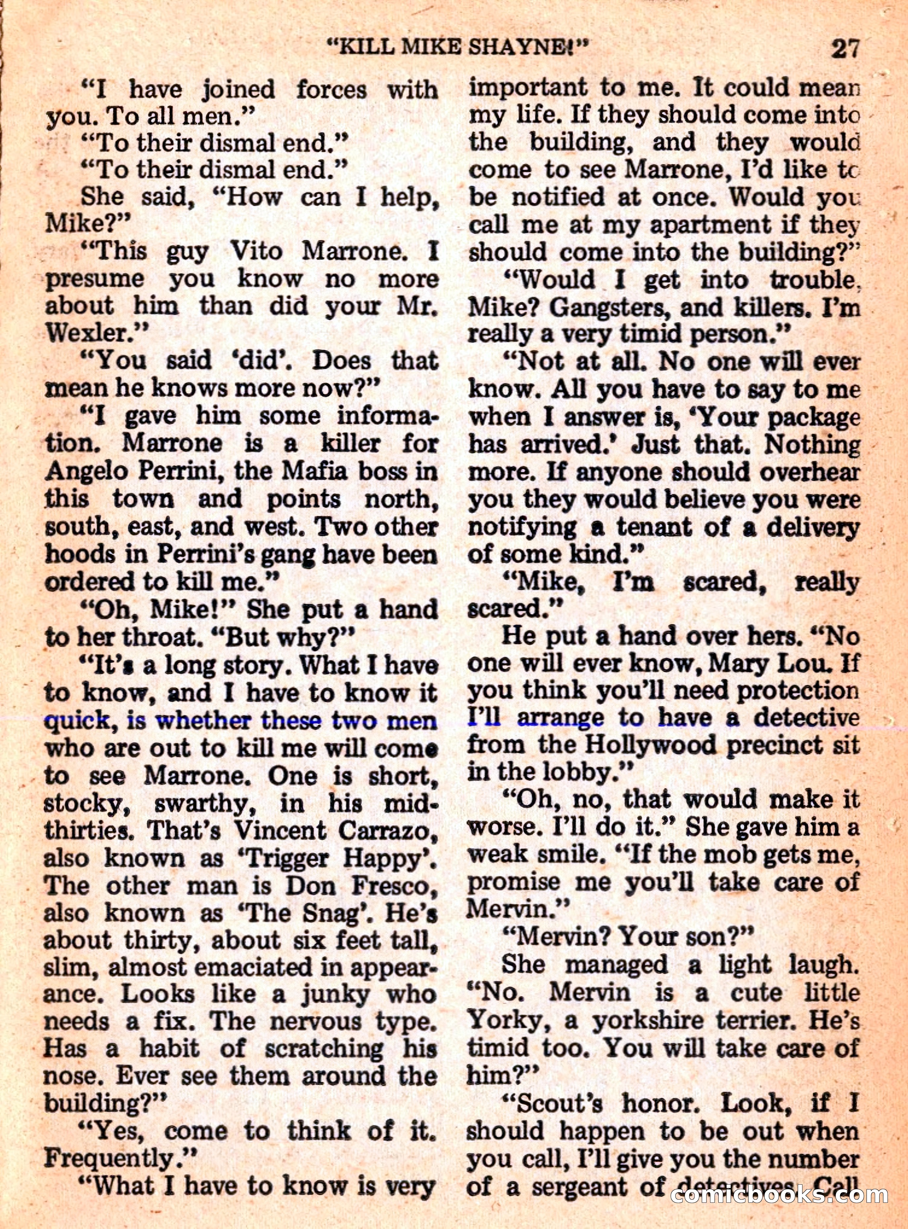 Mike Shayne Mystery Magazine Annual — page 29 of 196
