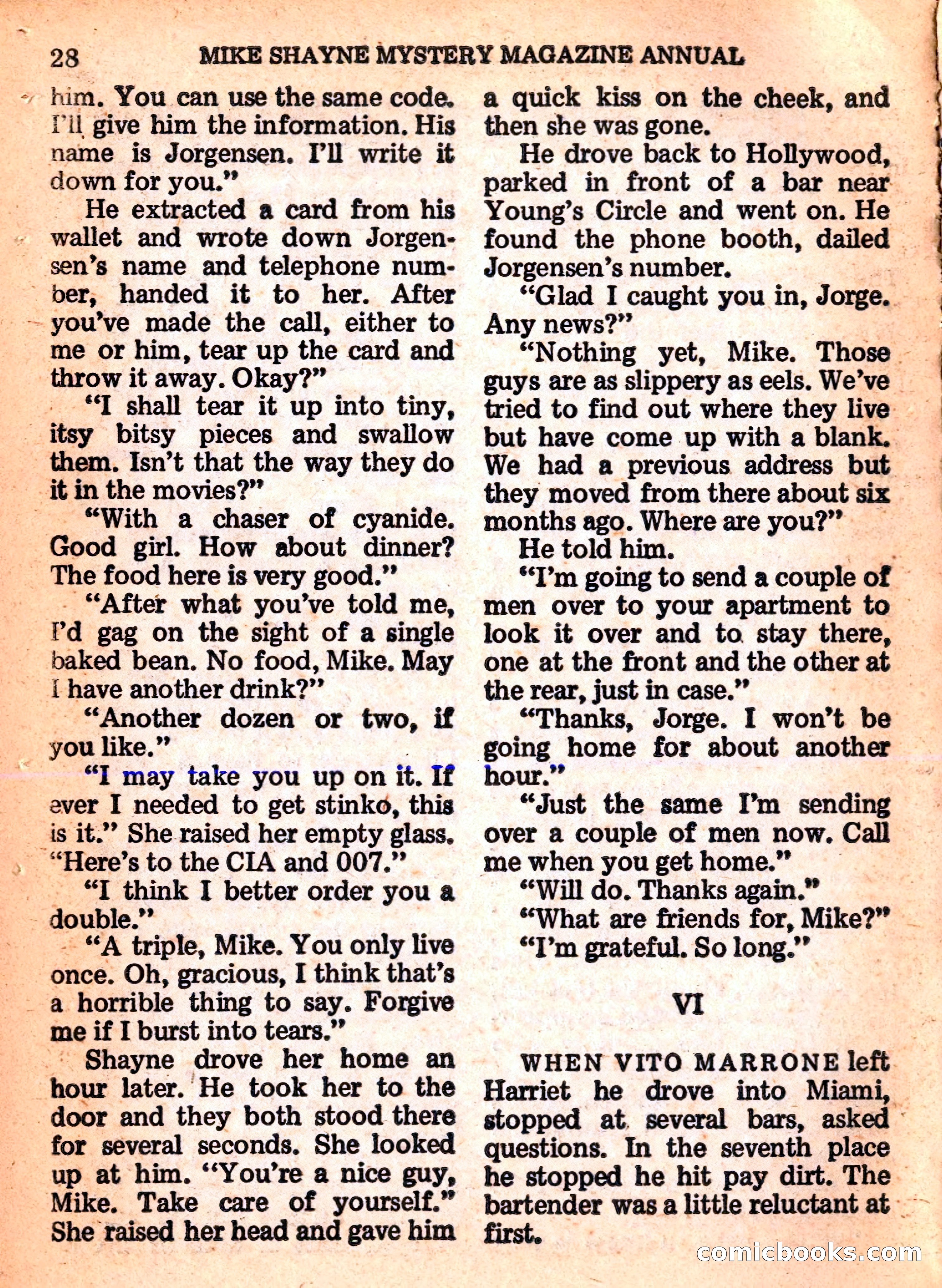 Mike Shayne Mystery Magazine Annual — page 30 of 196