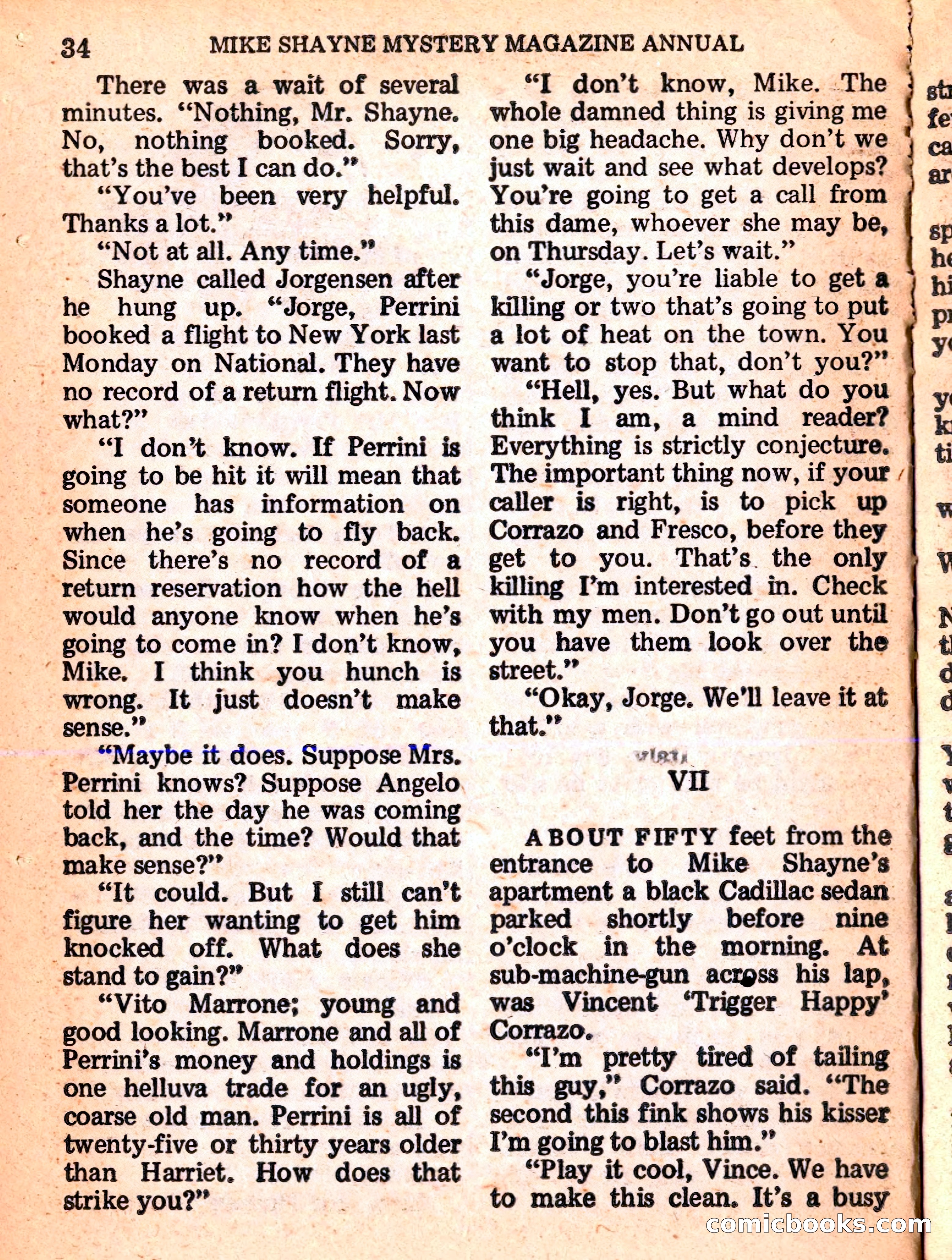 Mike Shayne Mystery Magazine Annual — page 36 of 196