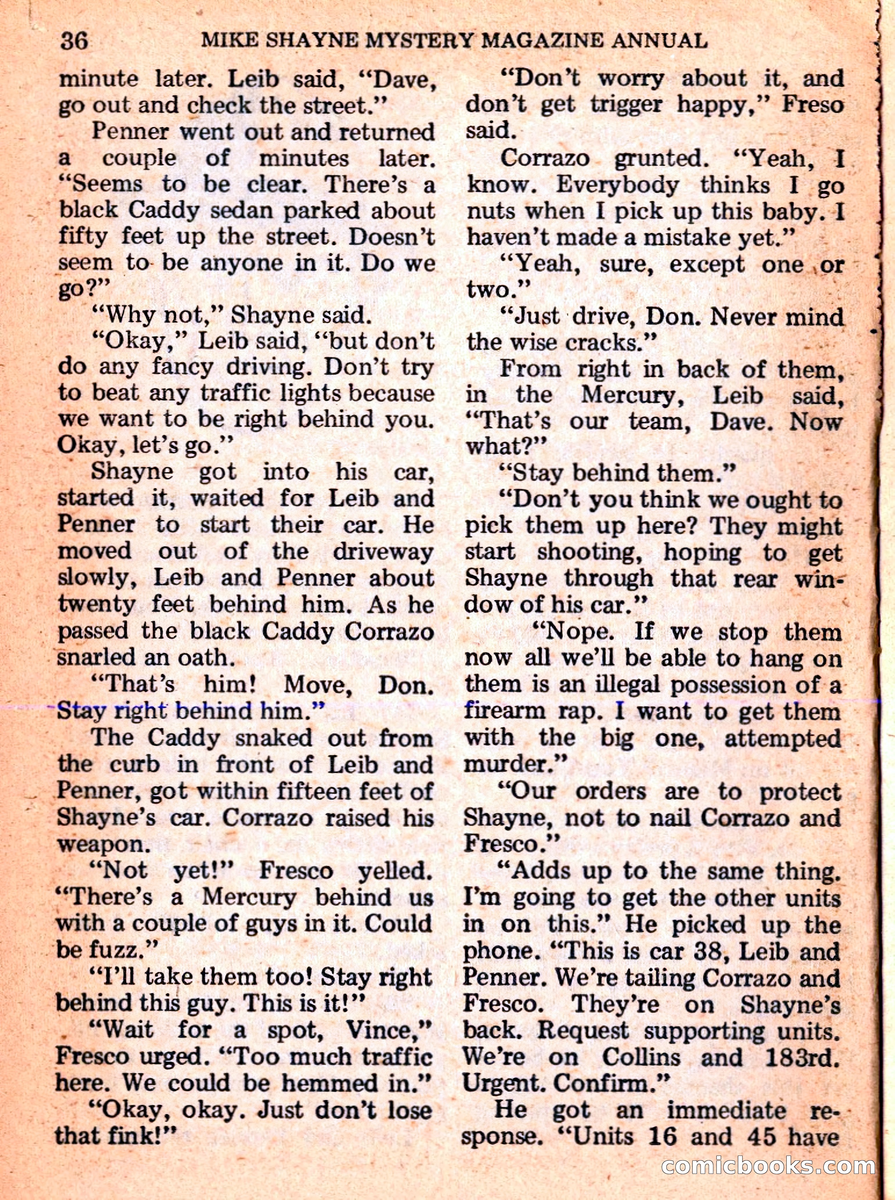 Mike Shayne Mystery Magazine Annual — page 38 of 196