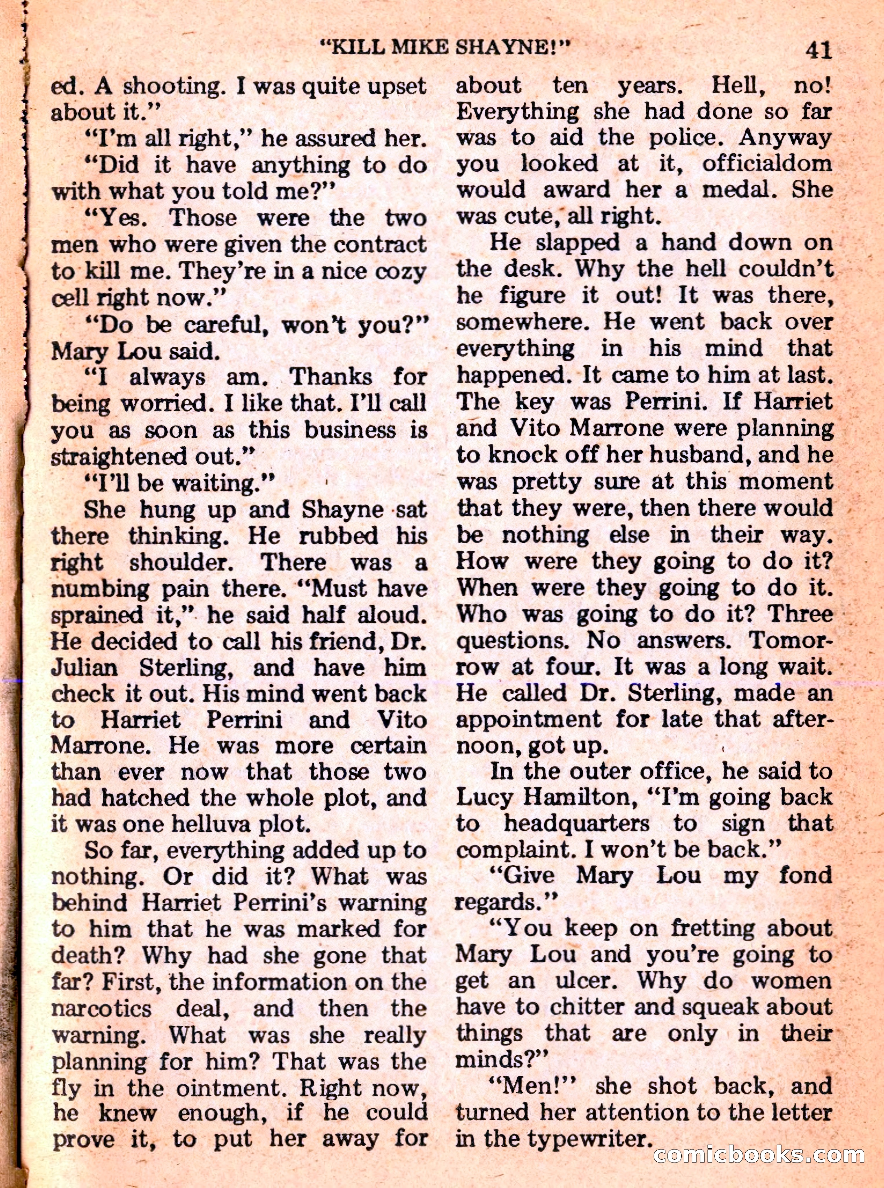 Mike Shayne Mystery Magazine Annual — page 43 of 196