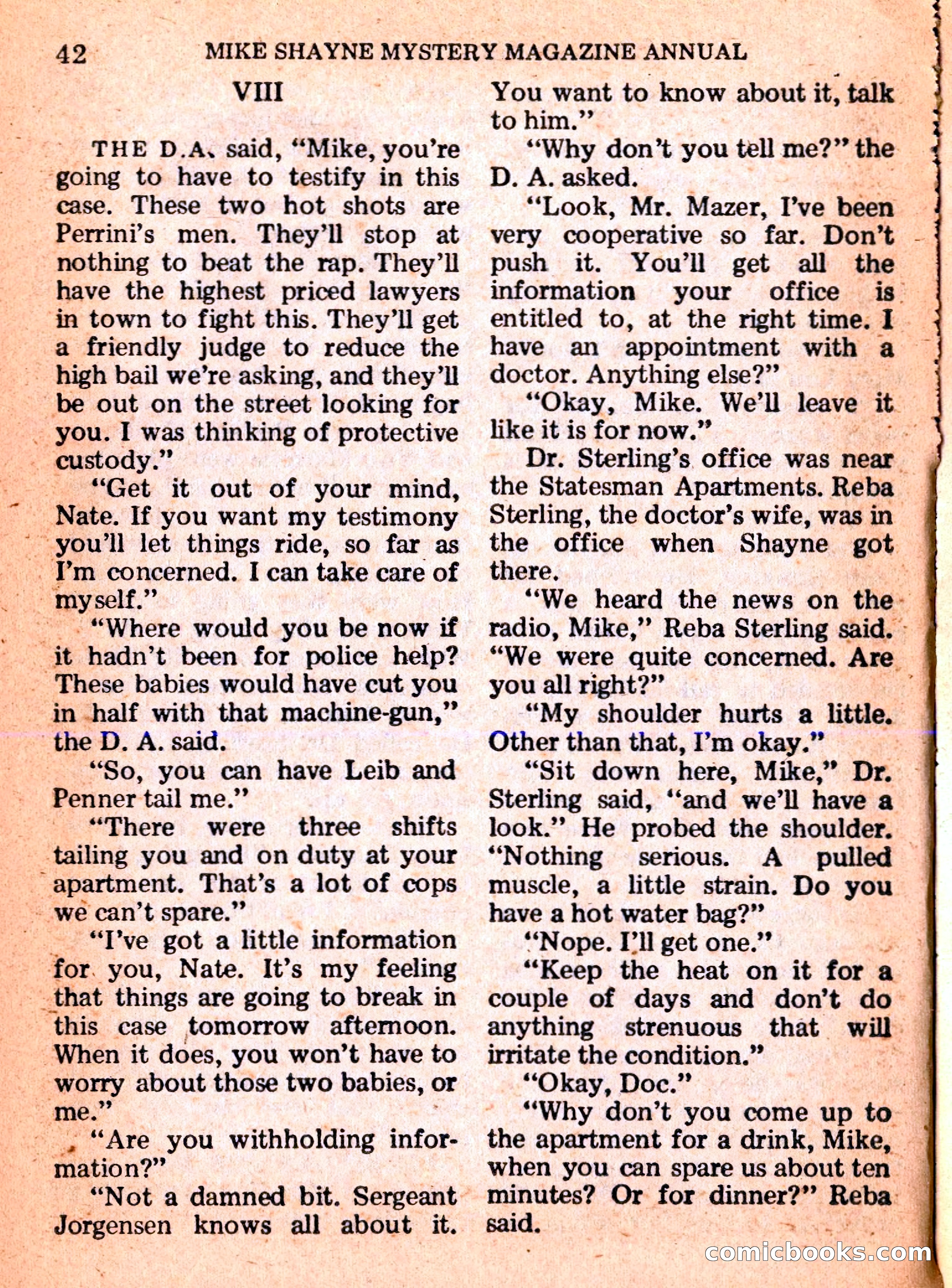 Mike Shayne Mystery Magazine Annual — page 44 of 196
