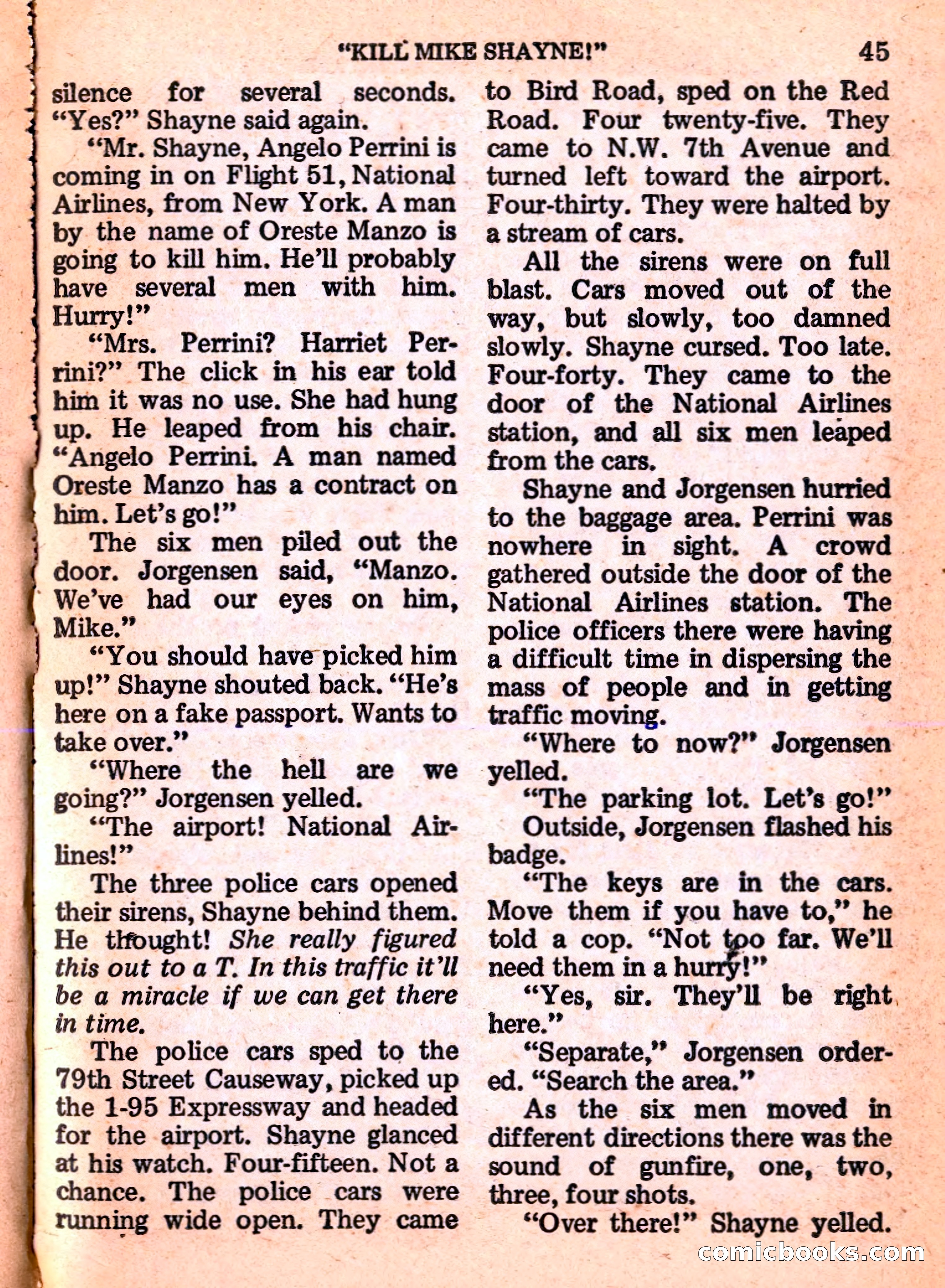 Mike Shayne Mystery Magazine Annual — page 47 of 196