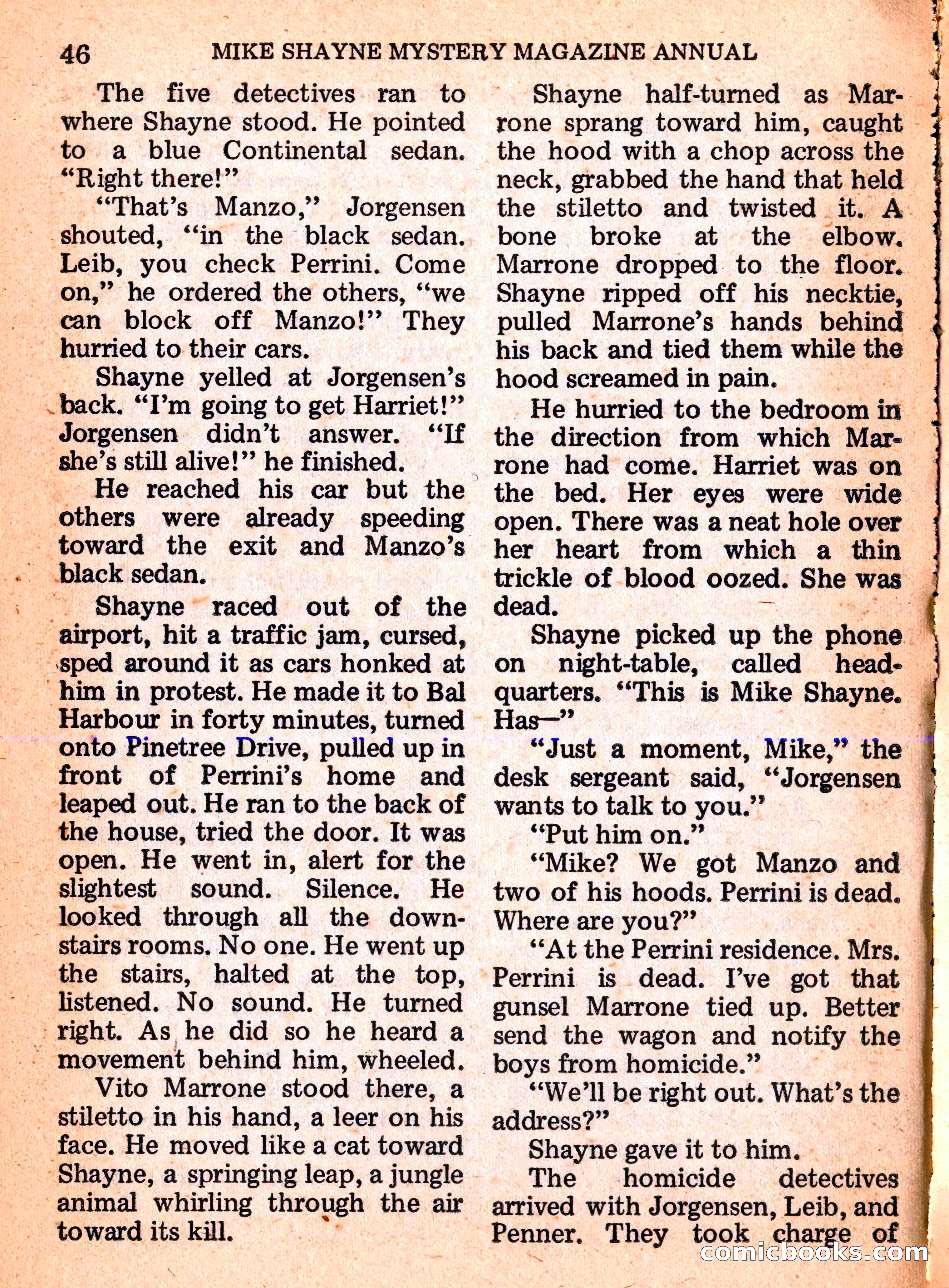 Mike Shayne Mystery Magazine Annual — page 48 of 196