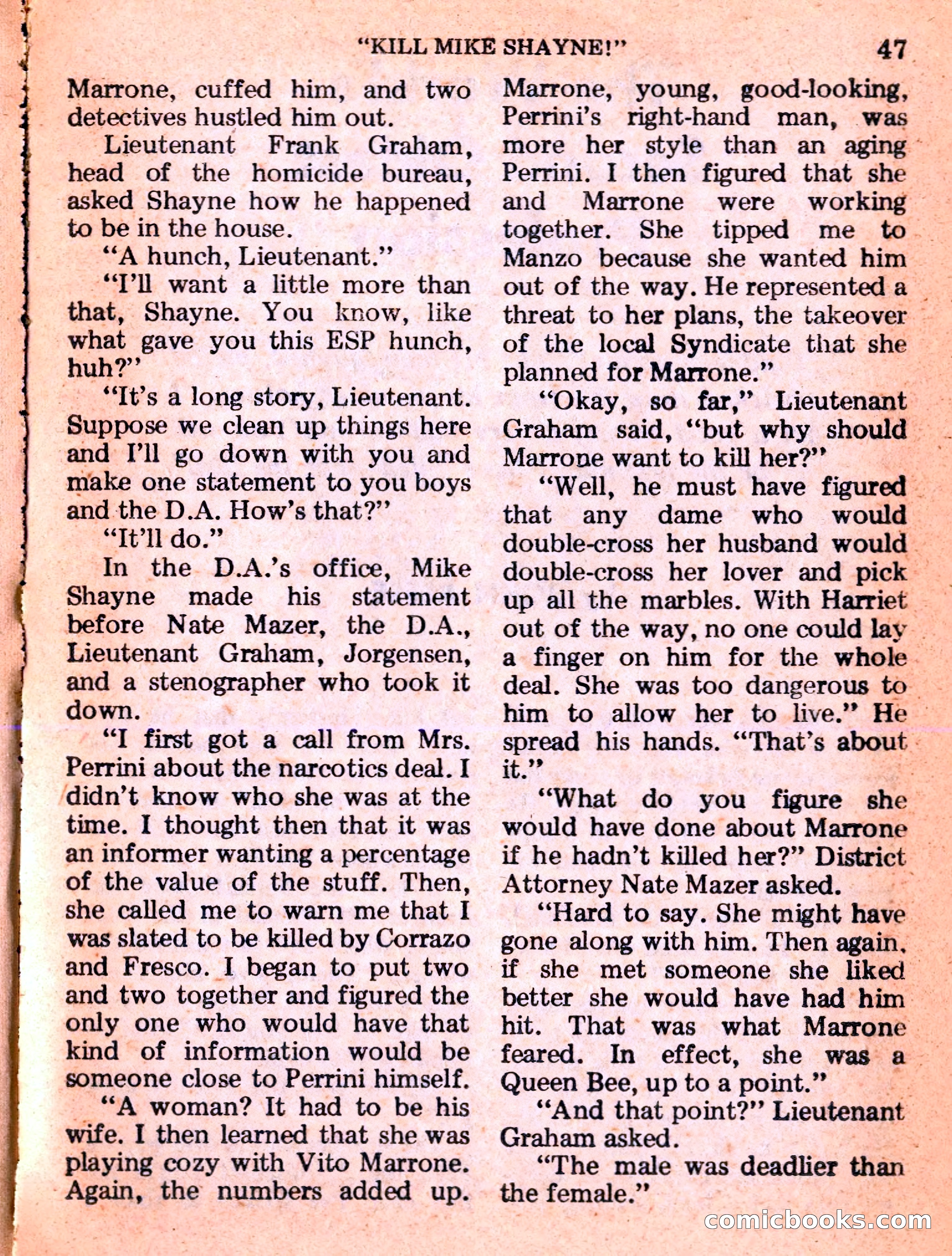 Mike Shayne Mystery Magazine Annual — page 49 of 196