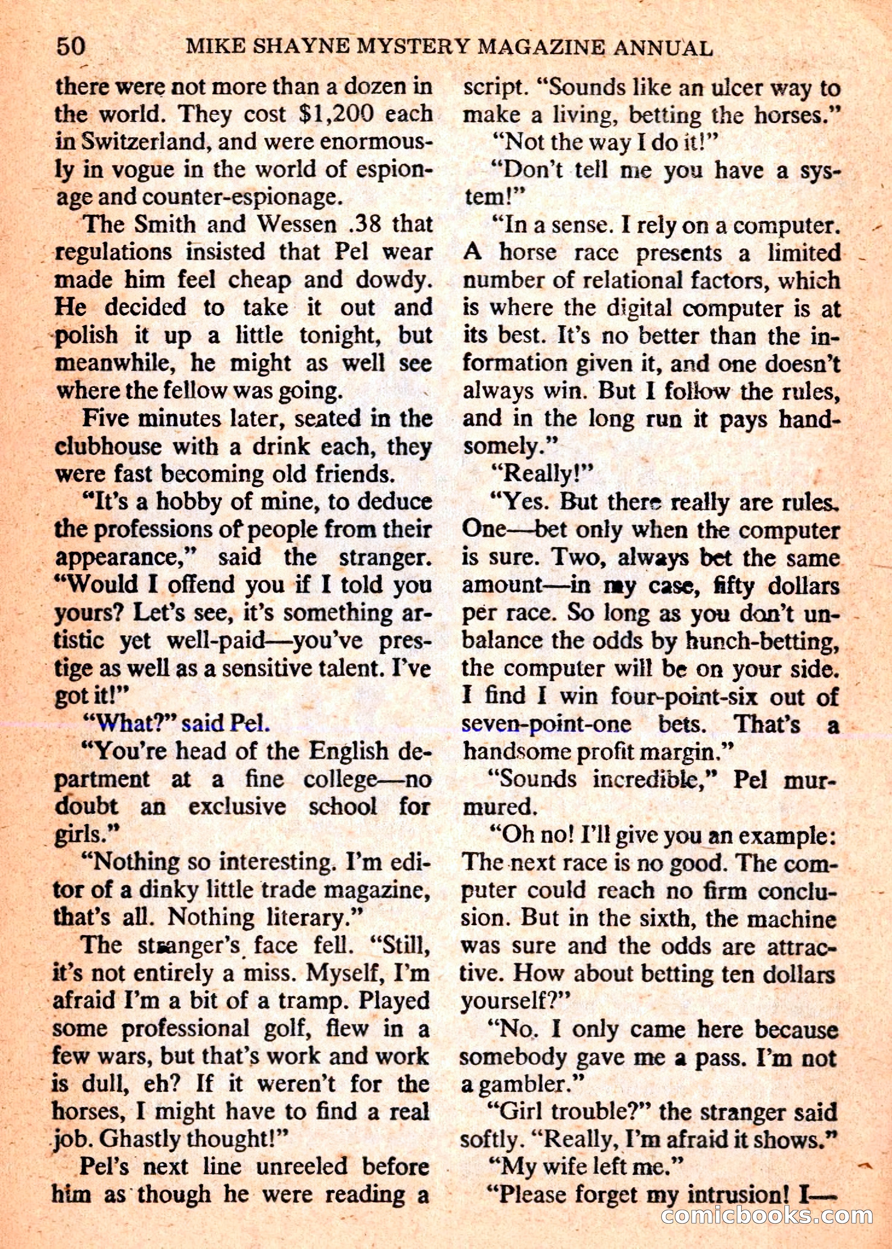 Mike Shayne Mystery Magazine Annual — page 52 of 196