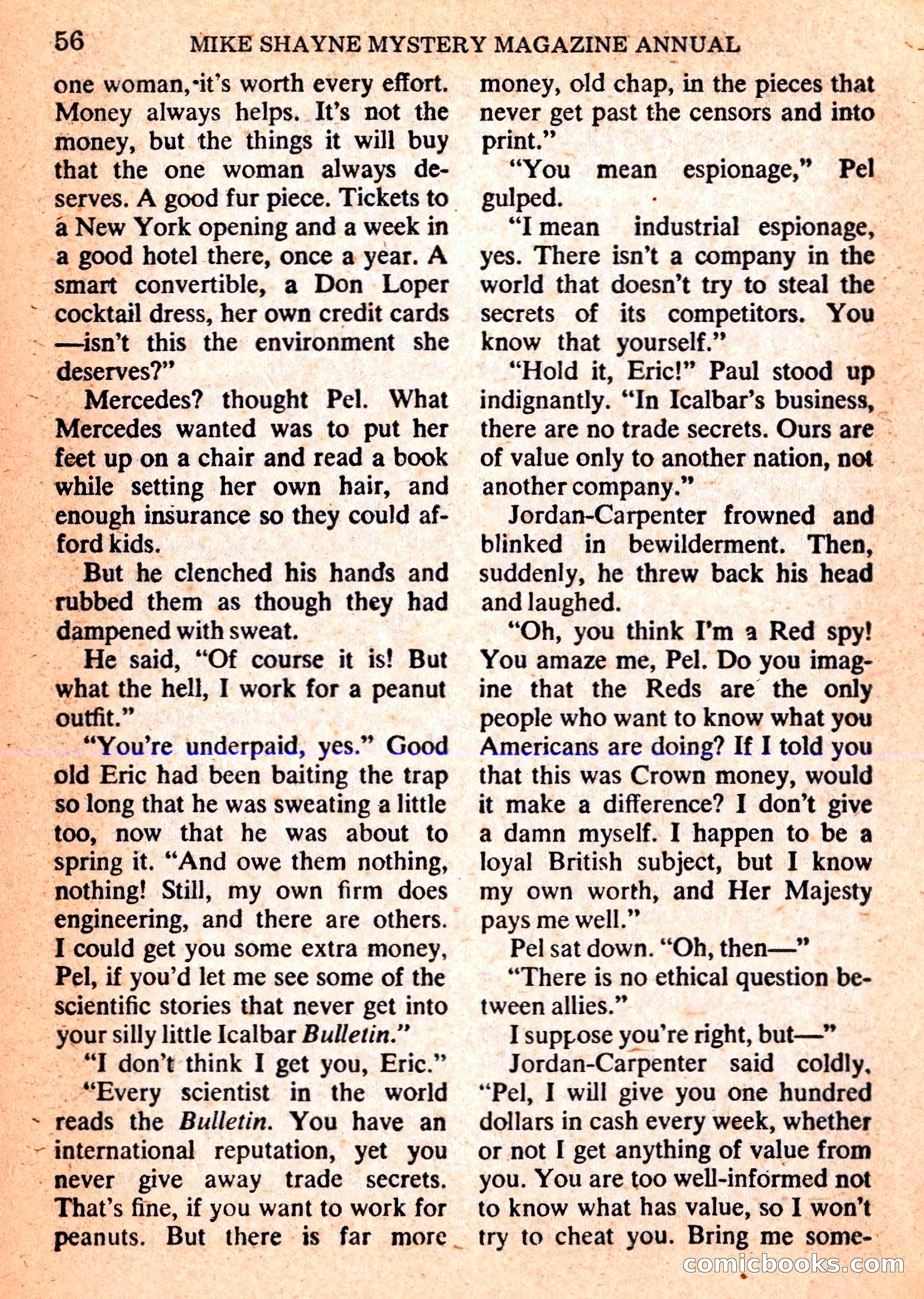 Mike Shayne Mystery Magazine Annual — page 58 of 196