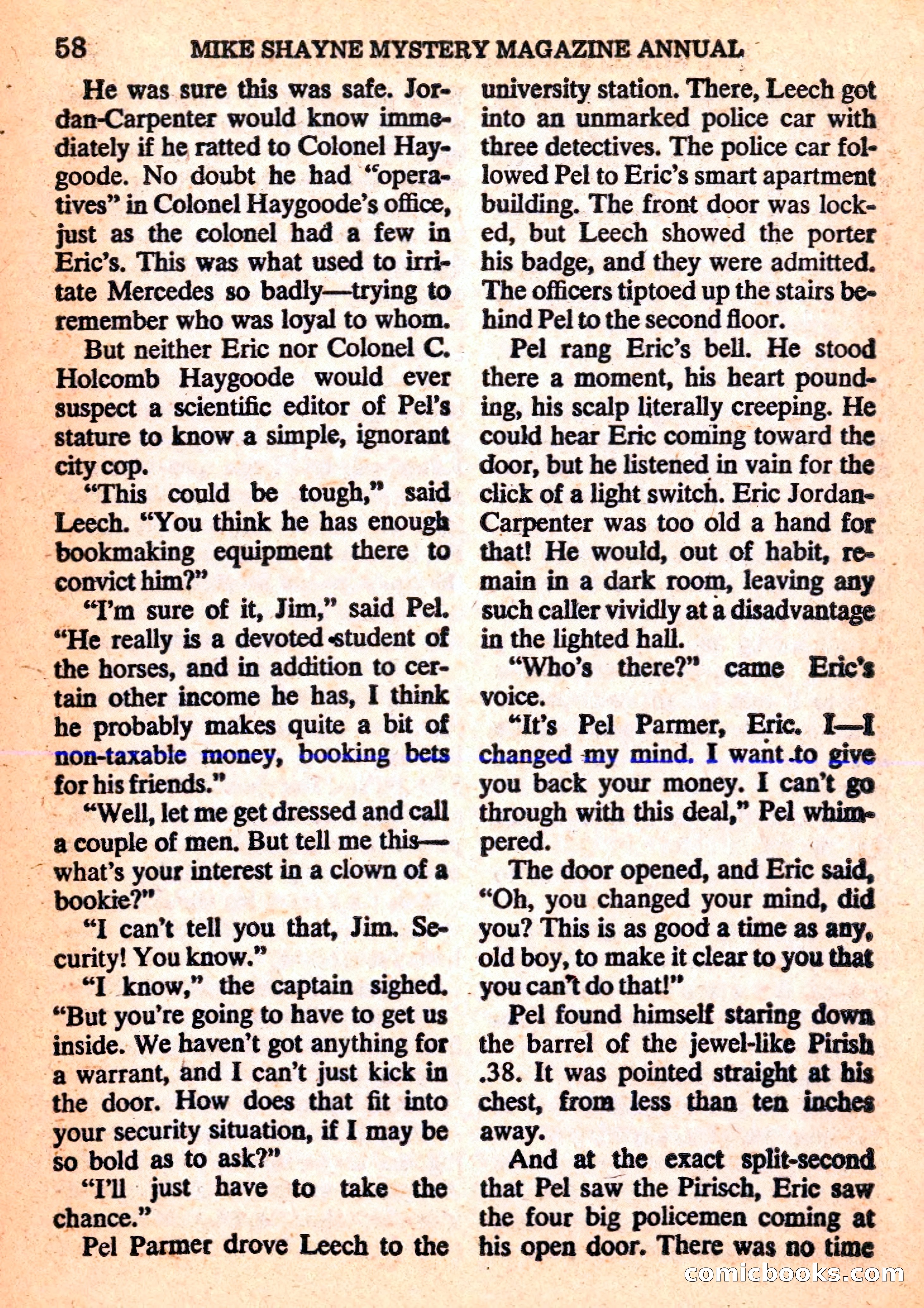 Mike Shayne Mystery Magazine Annual — page 60 of 196