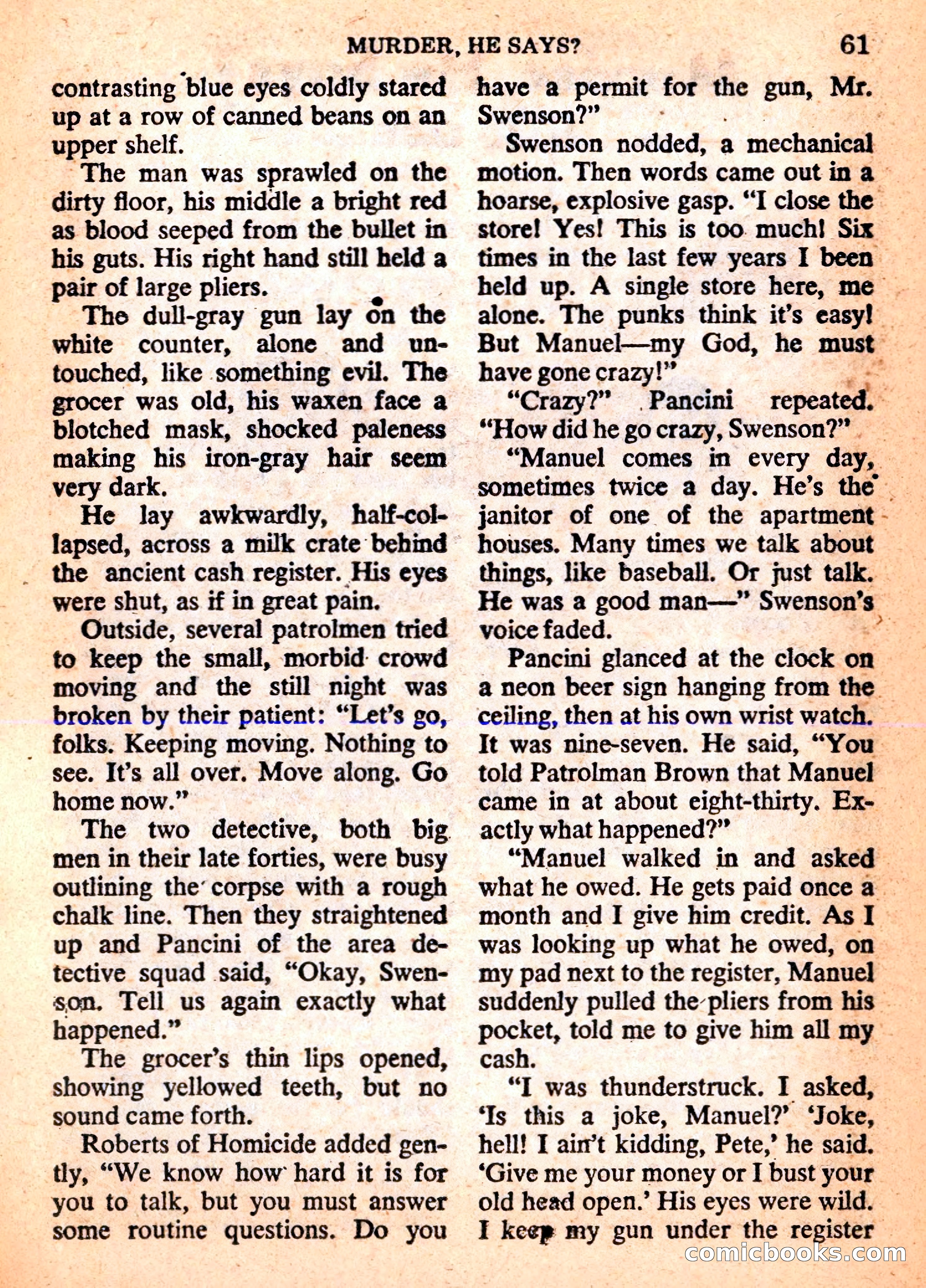 Mike Shayne Mystery Magazine Annual — page 63 of 196