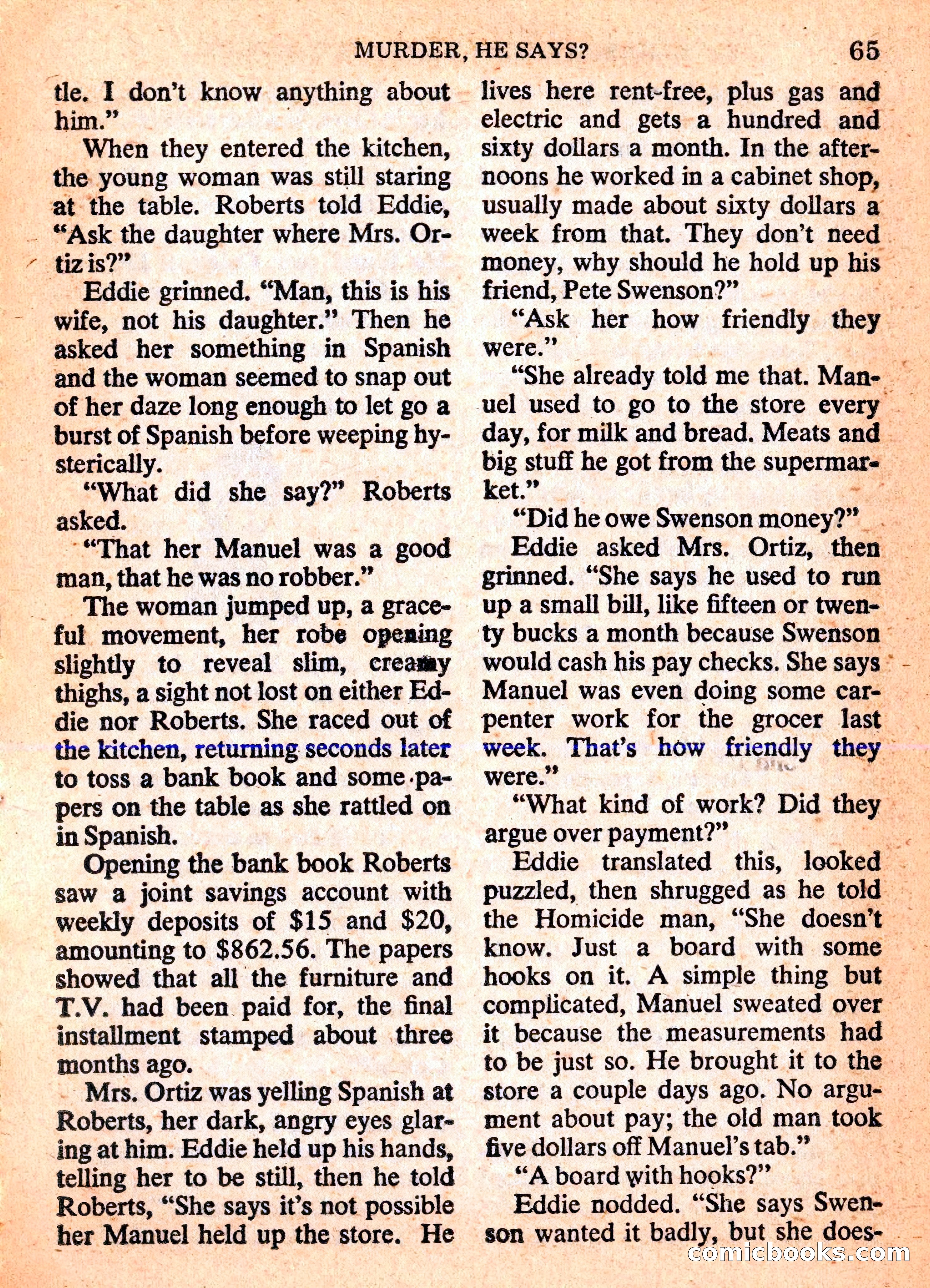 Mike Shayne Mystery Magazine Annual — page 67 of 196