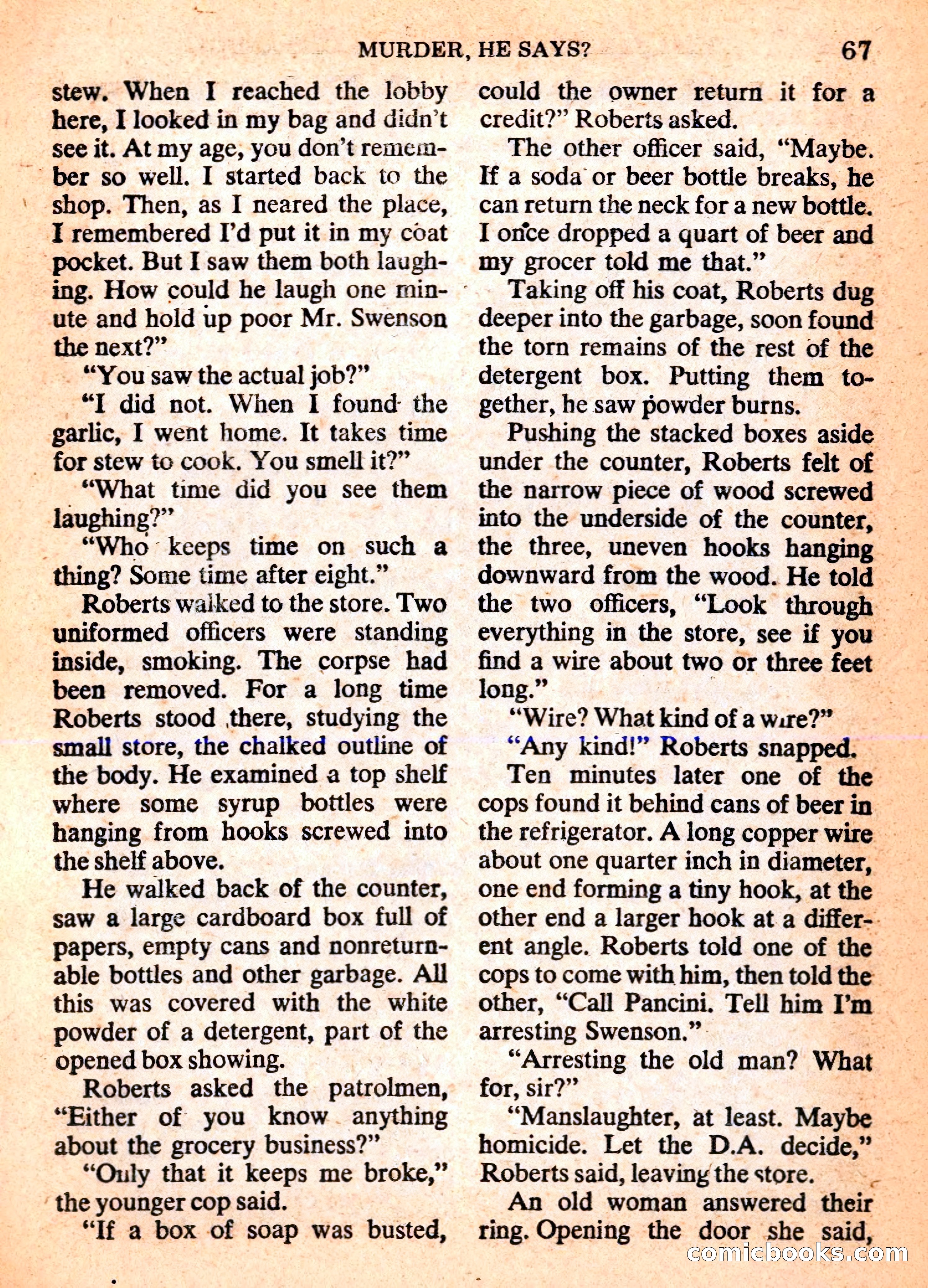 Mike Shayne Mystery Magazine Annual — page 69 of 196