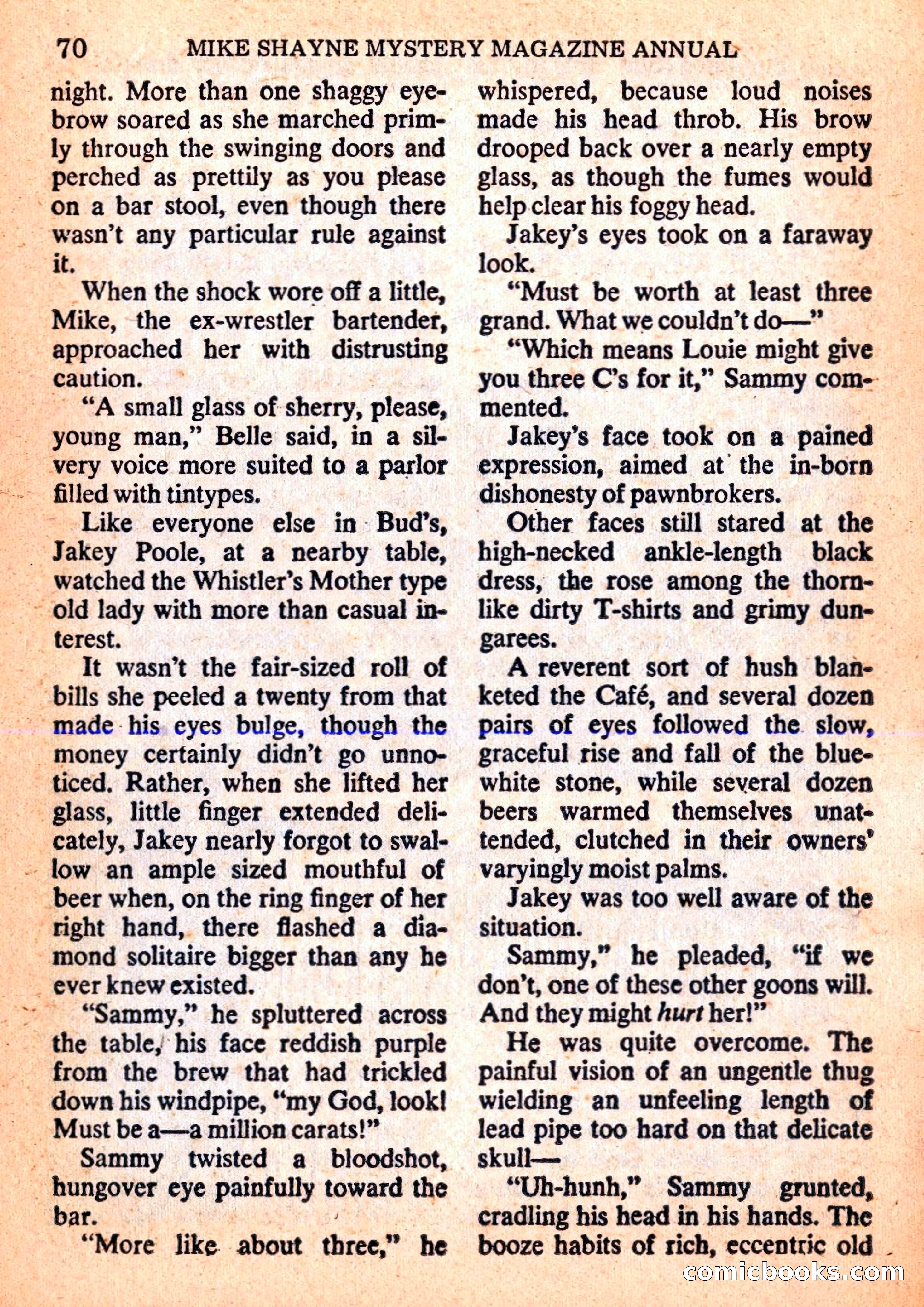 Mike Shayne Mystery Magazine Annual — page 72 of 196