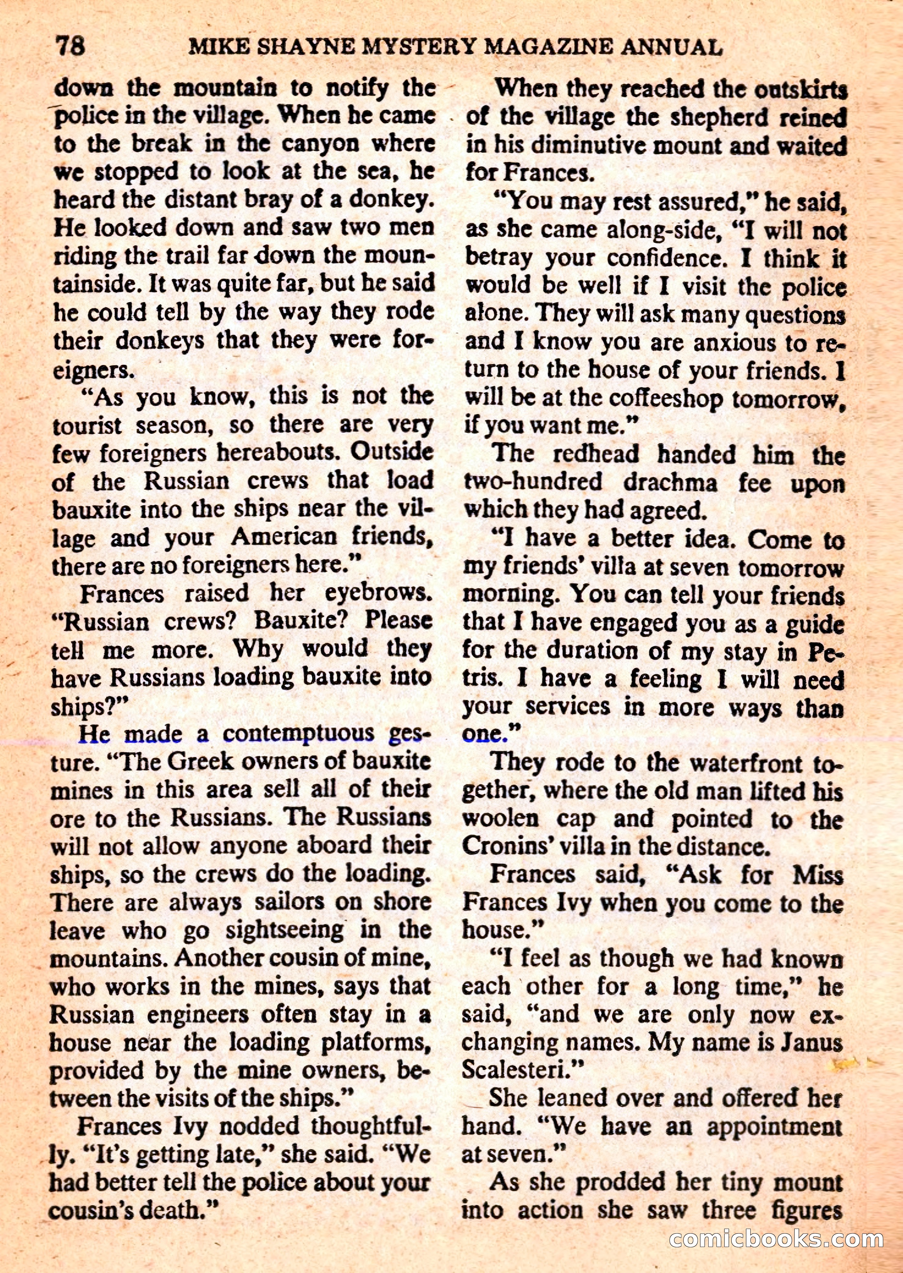 Mike Shayne Mystery Magazine Annual — page 80 of 196