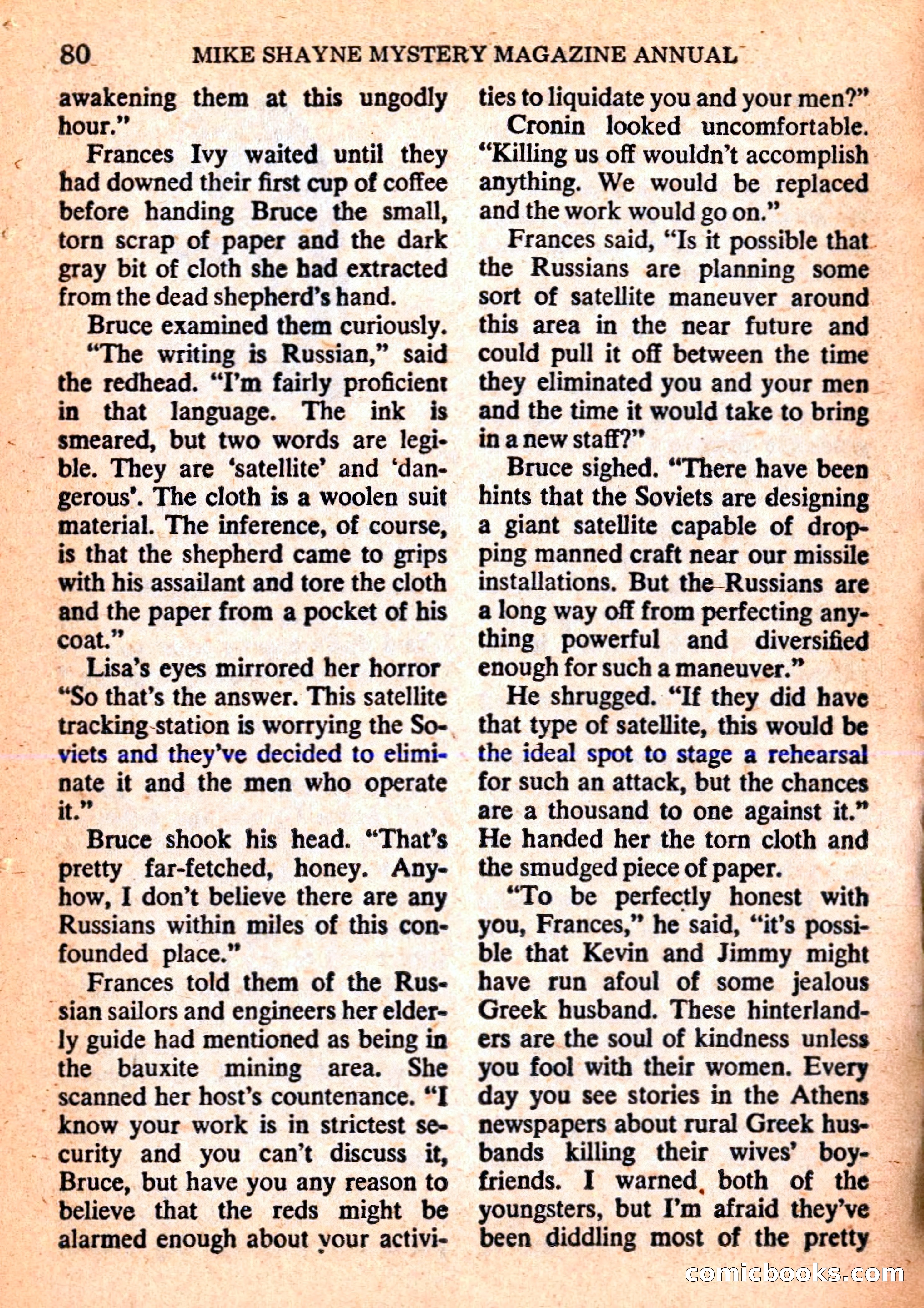 Mike Shayne Mystery Magazine Annual — page 82 of 196