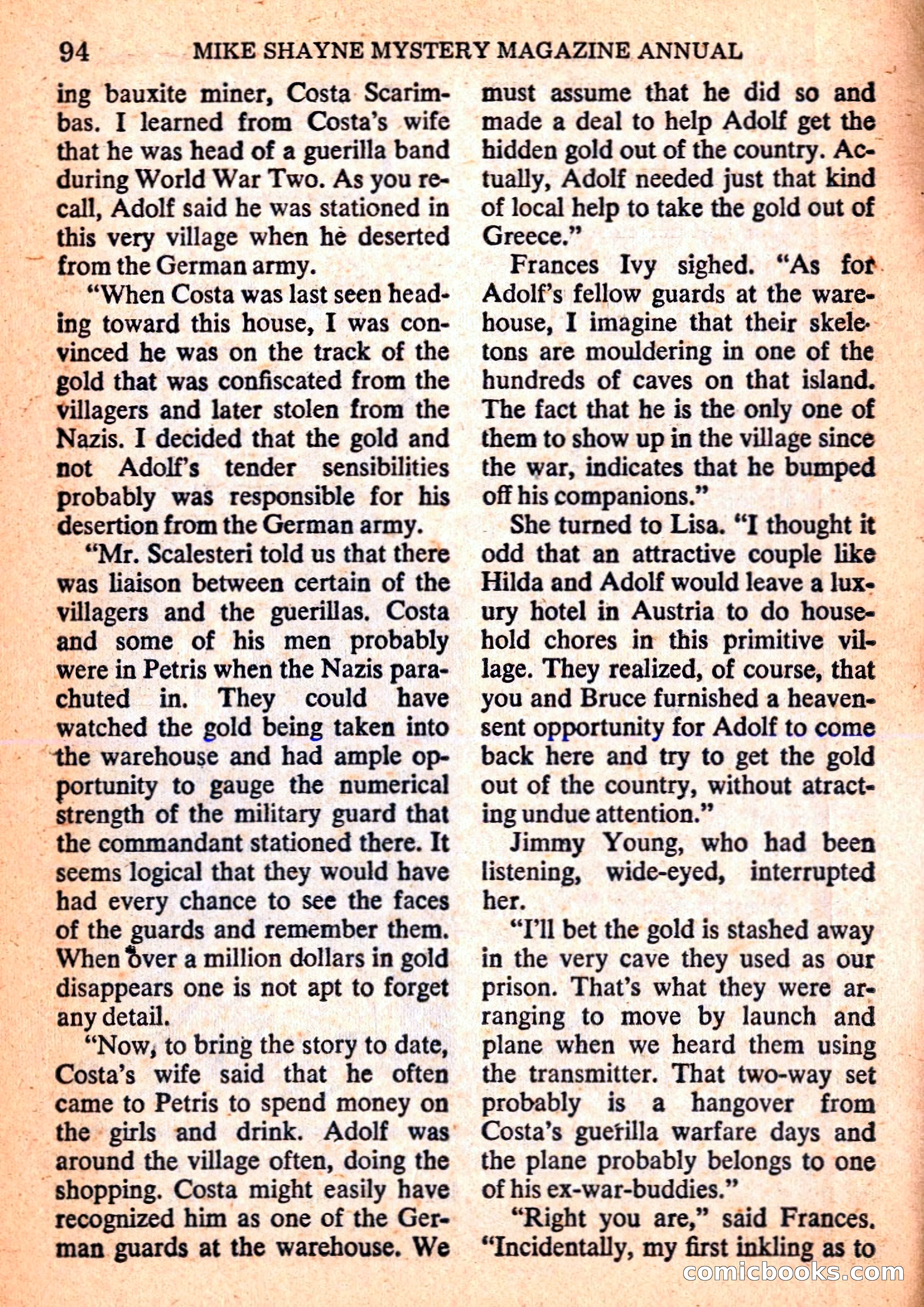 Mike Shayne Mystery Magazine Annual — page 96 of 196