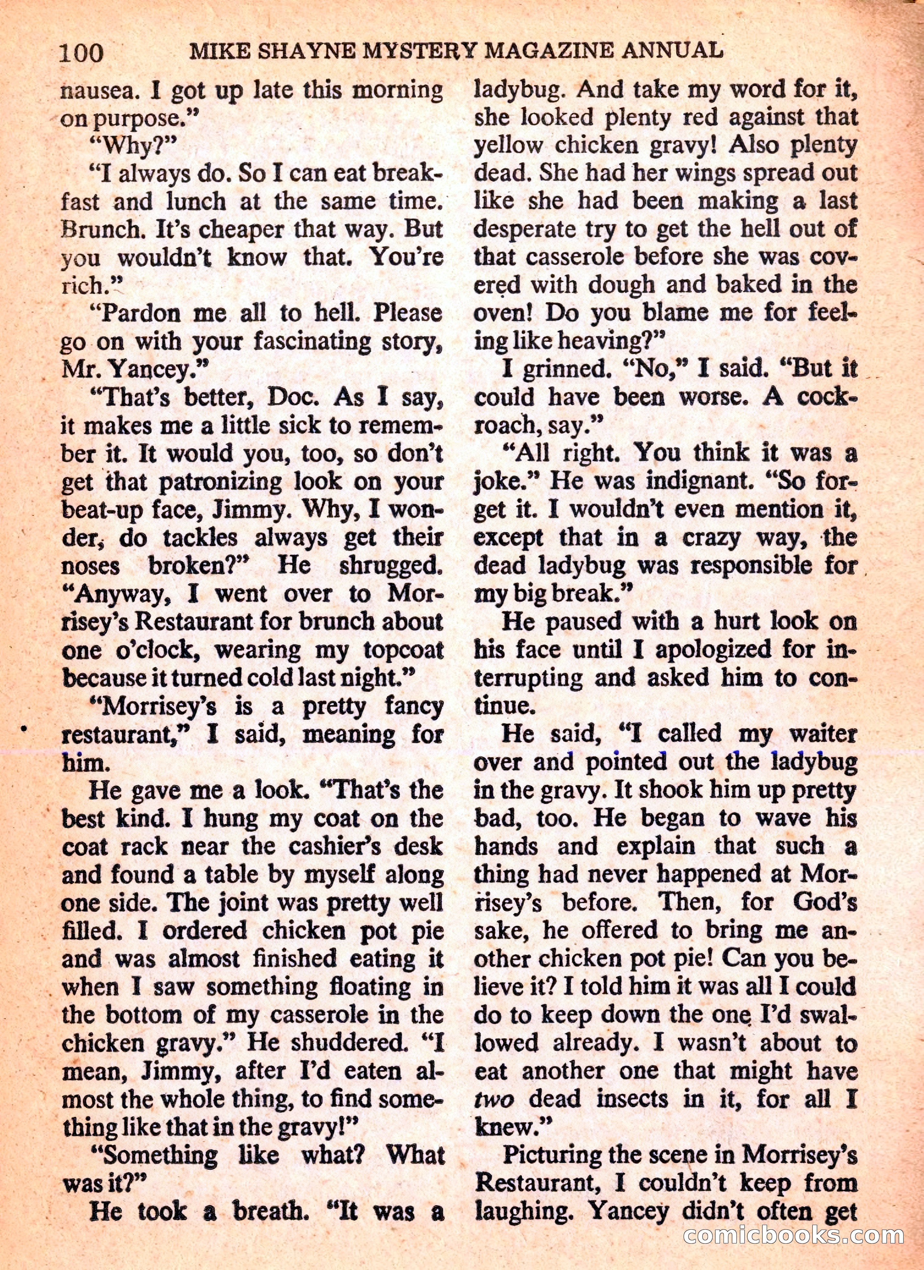 Mike Shayne Mystery Magazine Annual — page 102 of 196