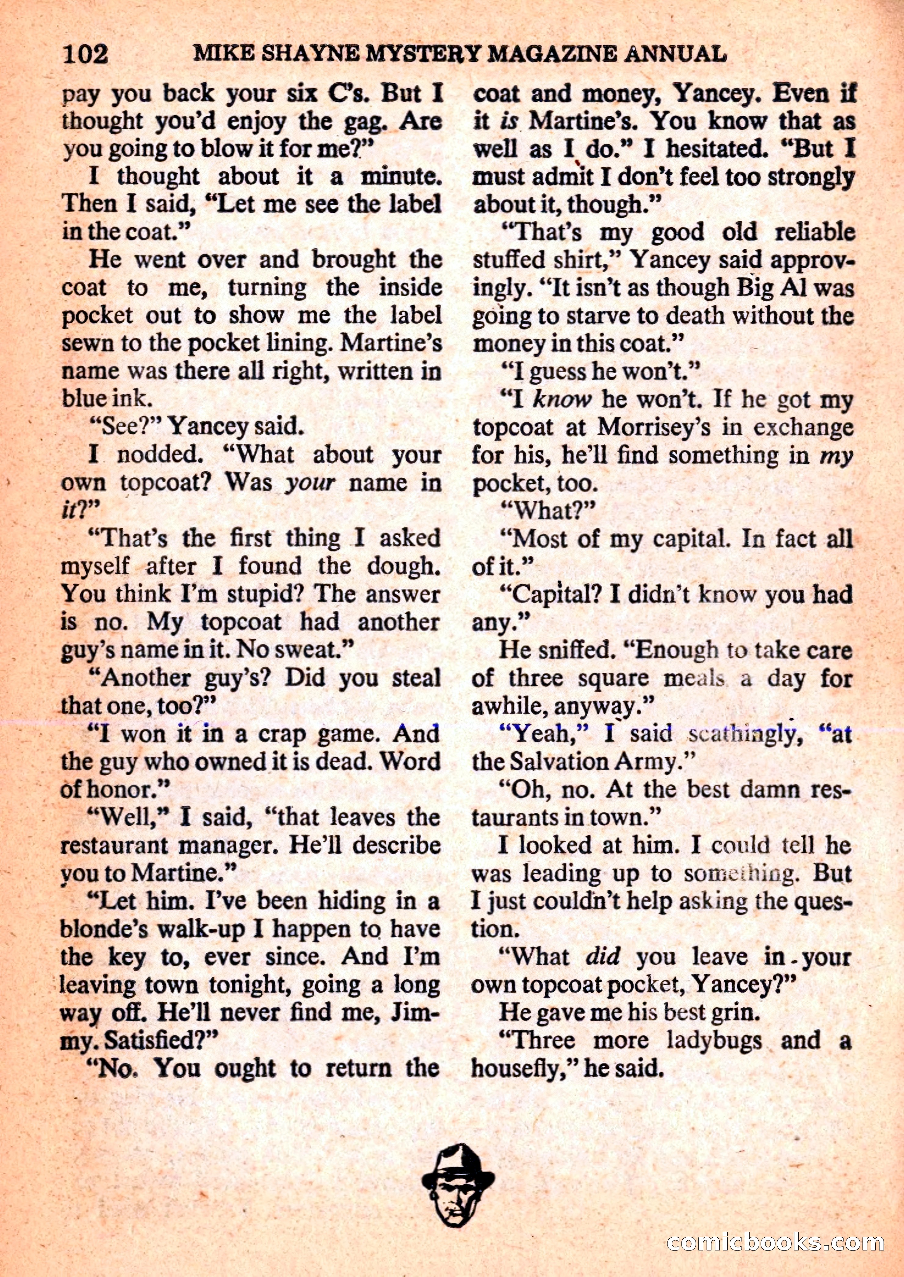 Mike Shayne Mystery Magazine Annual — page 104 of 196