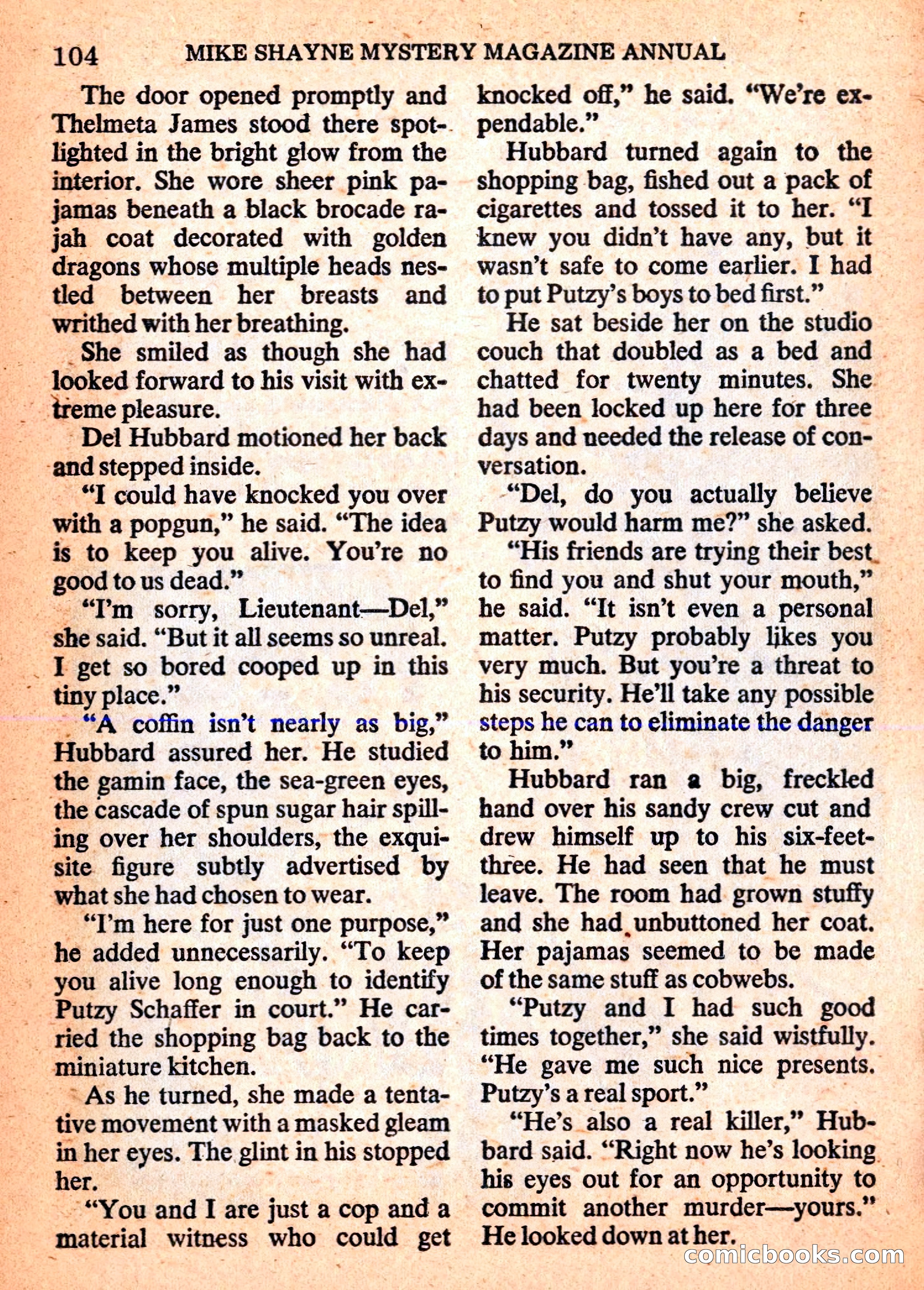 Mike Shayne Mystery Magazine Annual — page 106 of 196