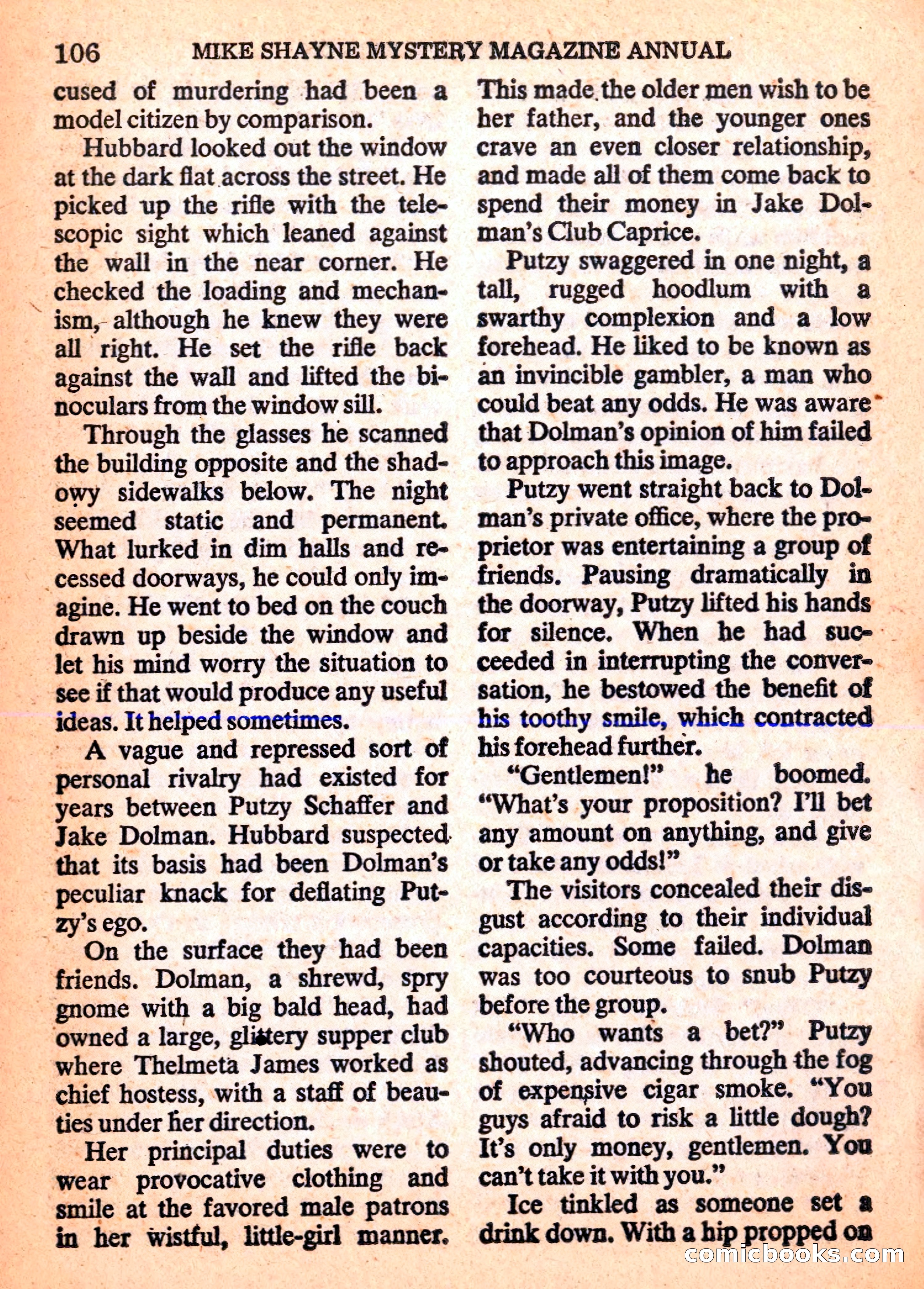 Mike Shayne Mystery Magazine Annual — page 108 of 196
