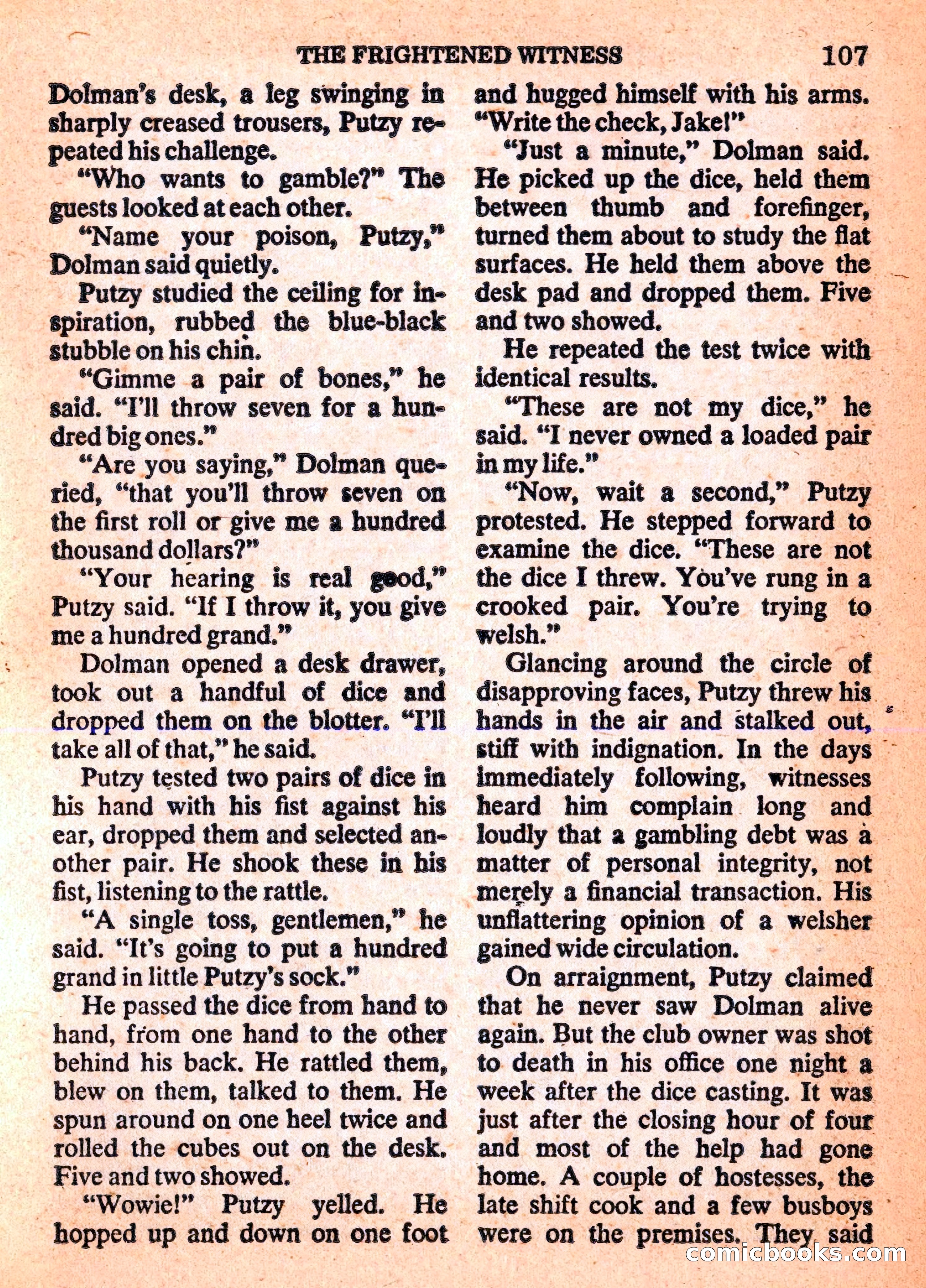 Mike Shayne Mystery Magazine Annual — page 109 of 196