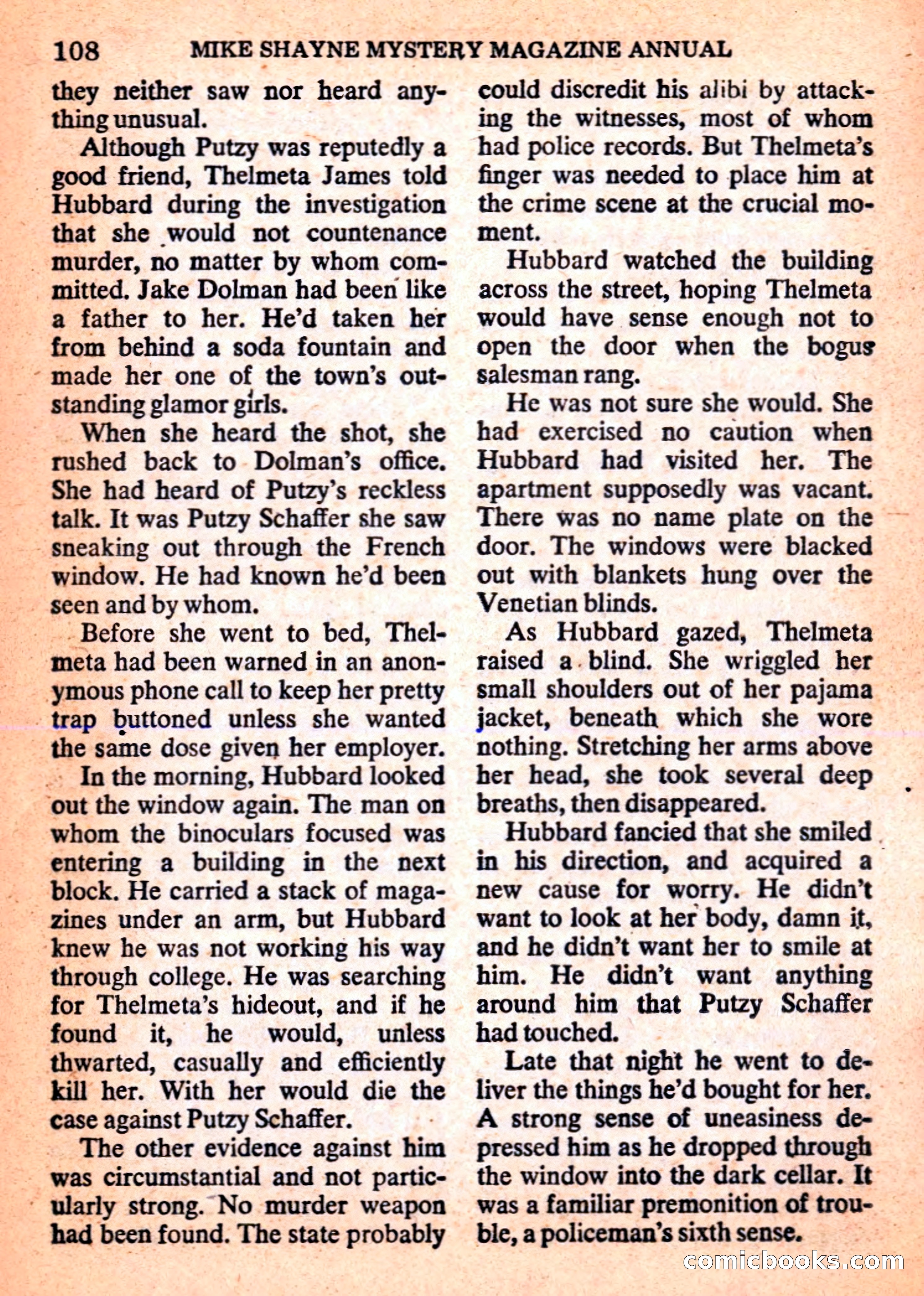 Mike Shayne Mystery Magazine Annual — page 110 of 196