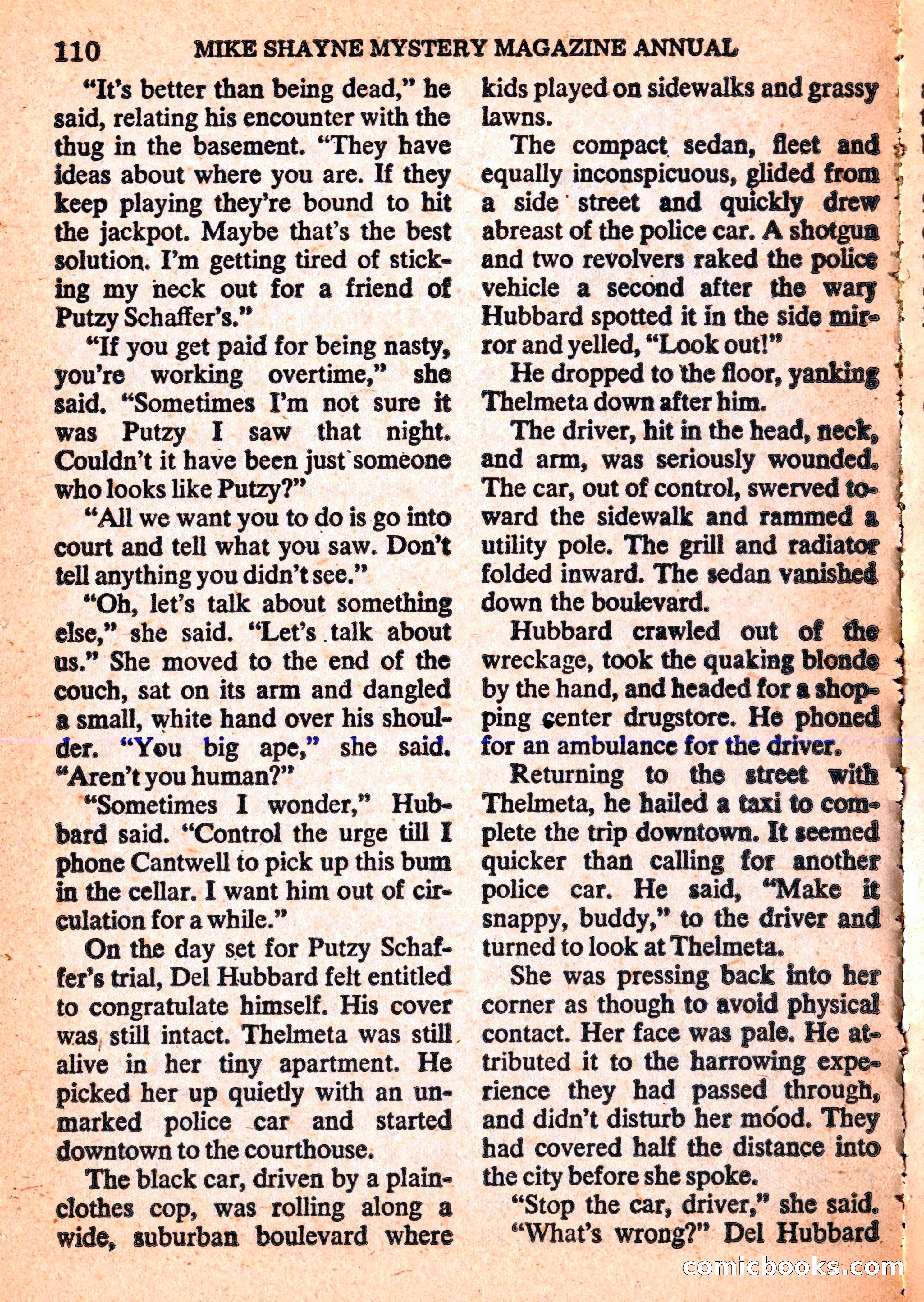 Mike Shayne Mystery Magazine Annual — page 112 of 196