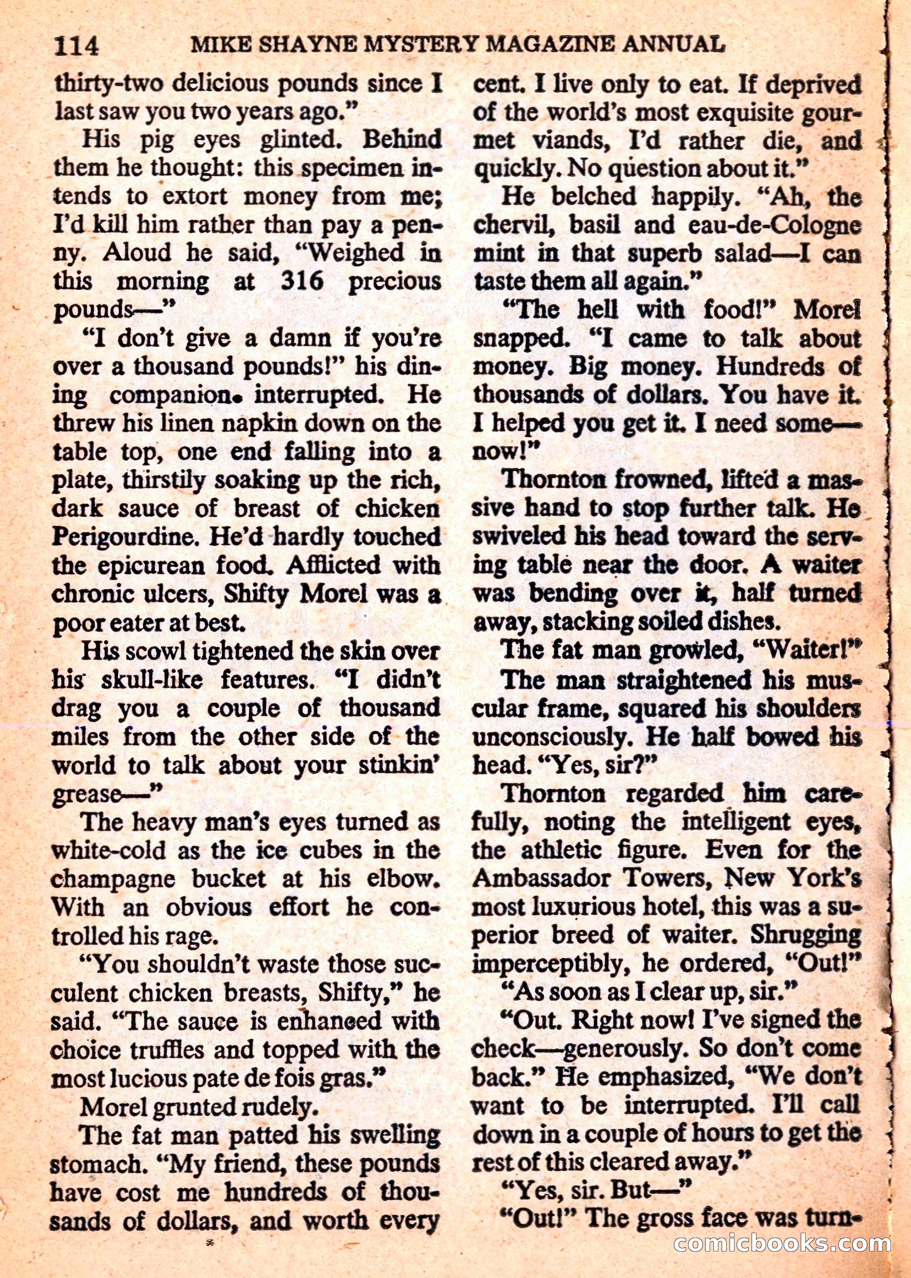 Mike Shayne Mystery Magazine Annual — page 116 of 196