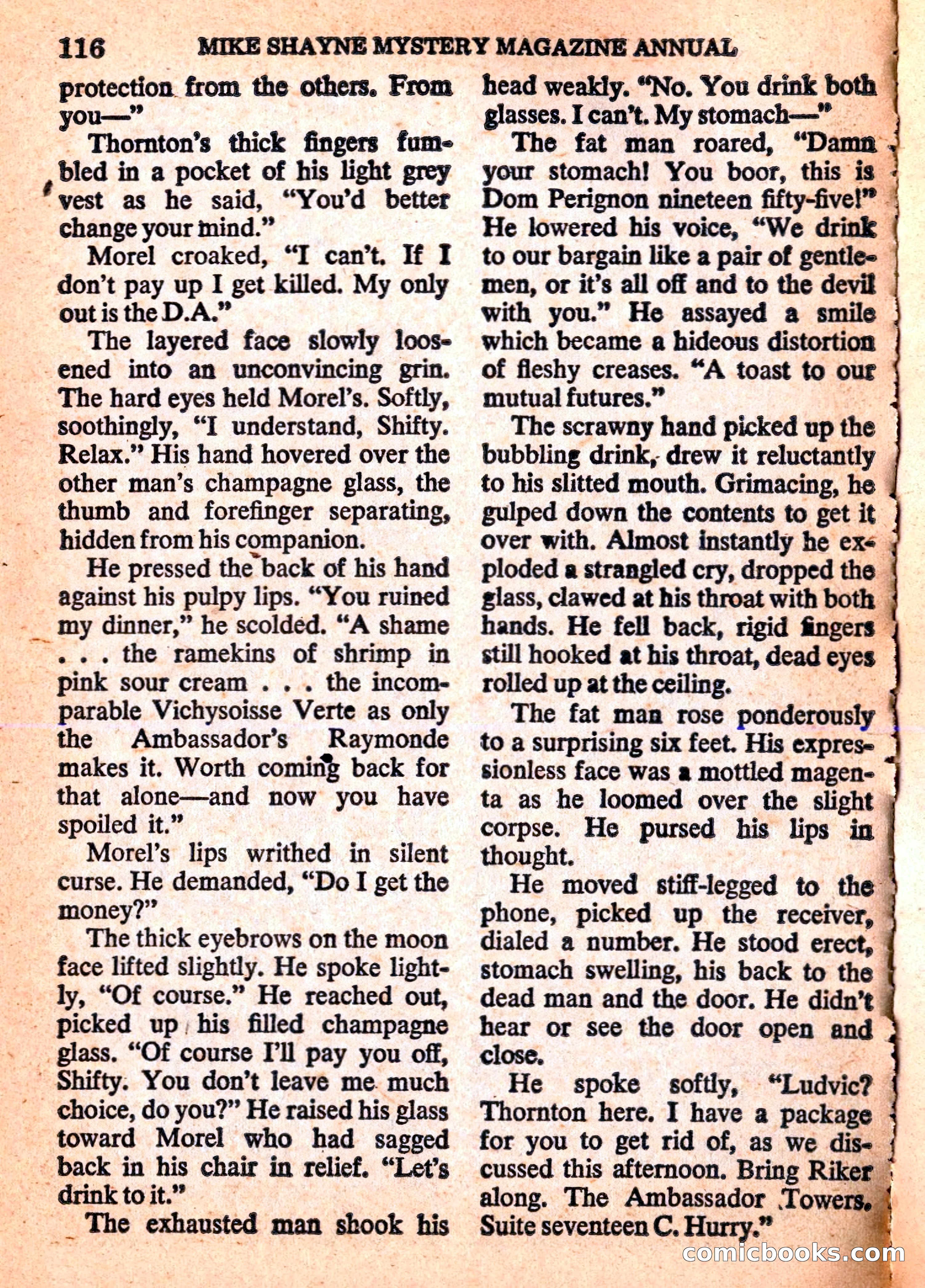 Mike Shayne Mystery Magazine Annual — page 118 of 196